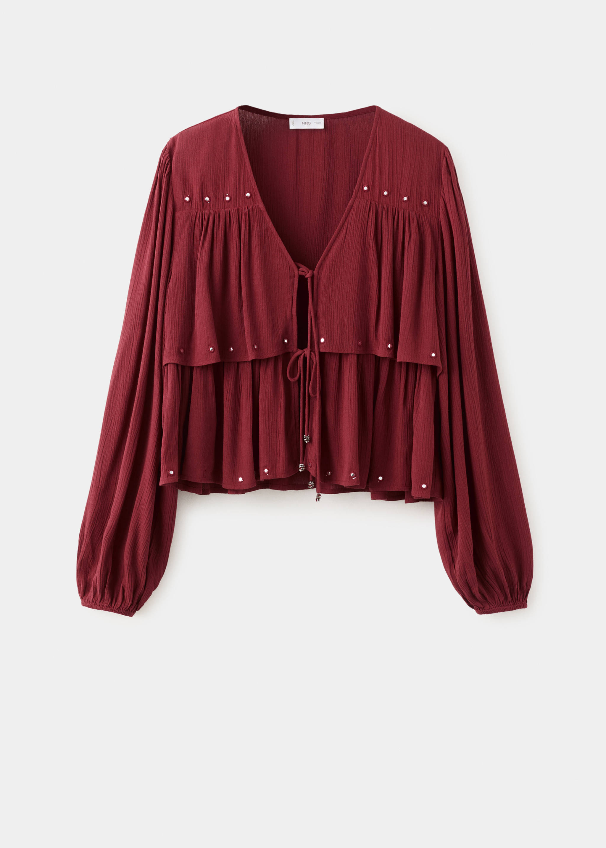 Блузка с воланами - Изделие без модели