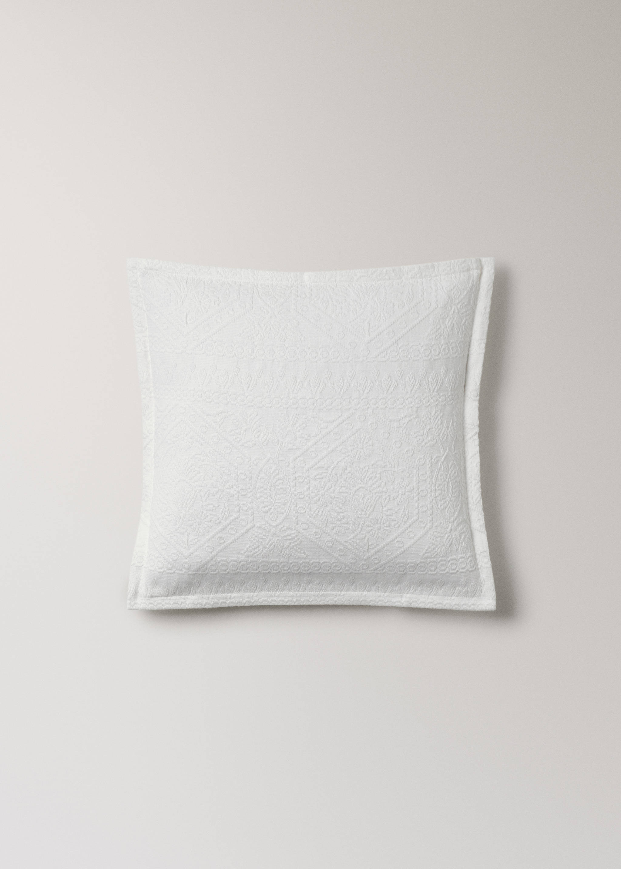 Vorgewaschene Jacquard-Kissenhülle, 300 g, 50 x 50 cm - Artikel ohne Model