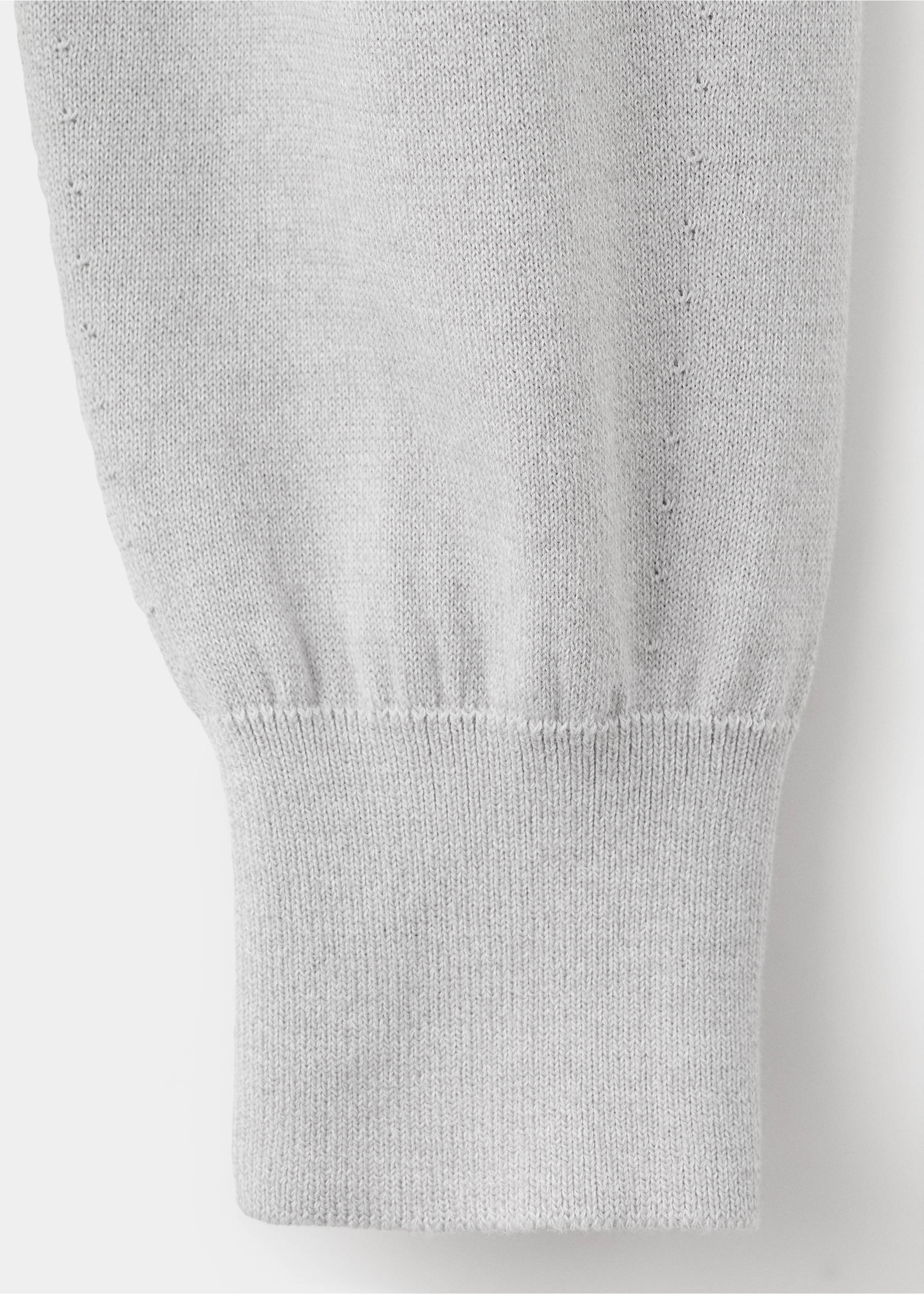 Bow knit sweater - Details of the article 0, Medium Heather Grey. Ref: 27044049-00.