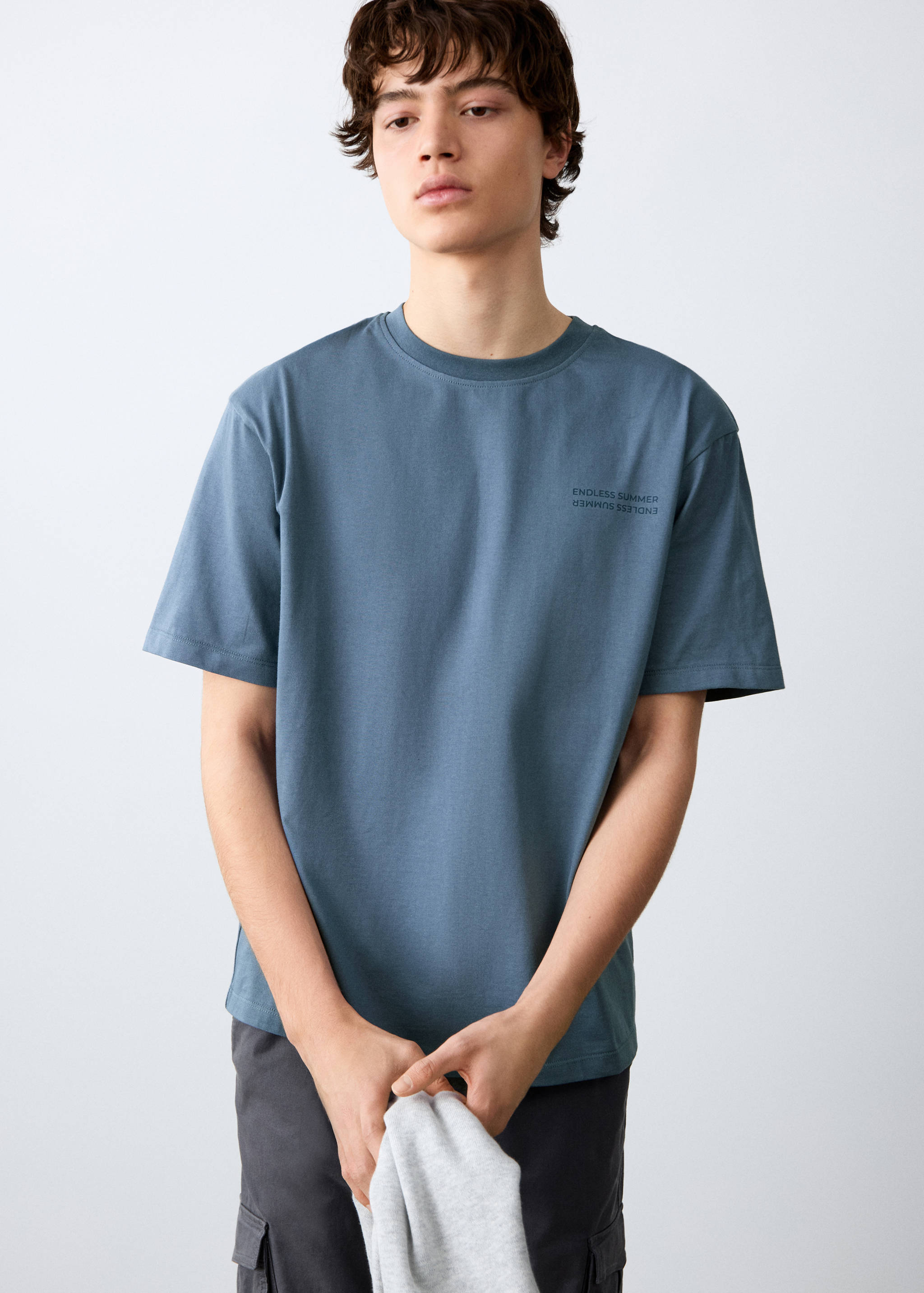 Short-sleeved printed t-shirt - Medium plane