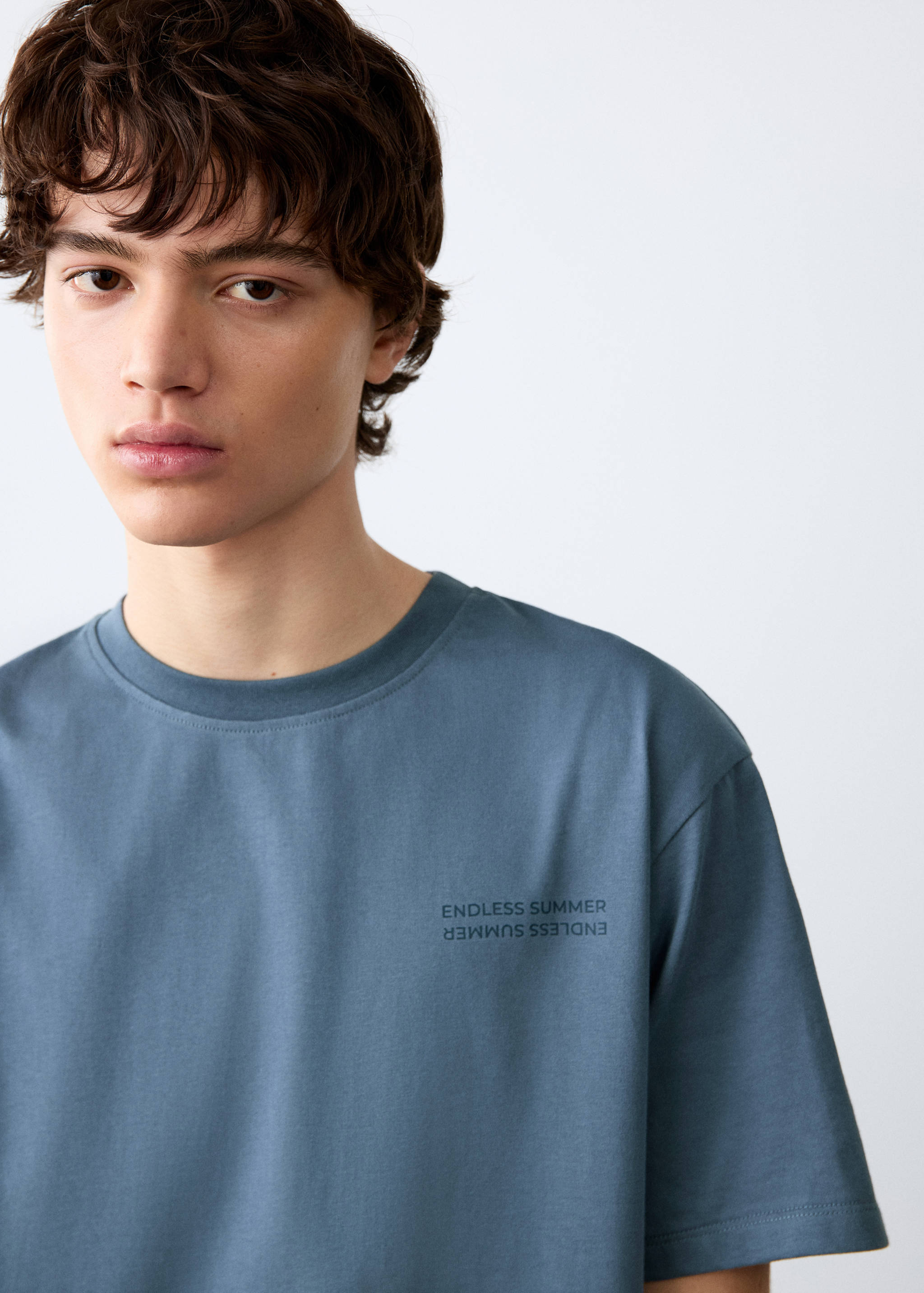 Short-sleeved printed t-shirt - Details of the article 1