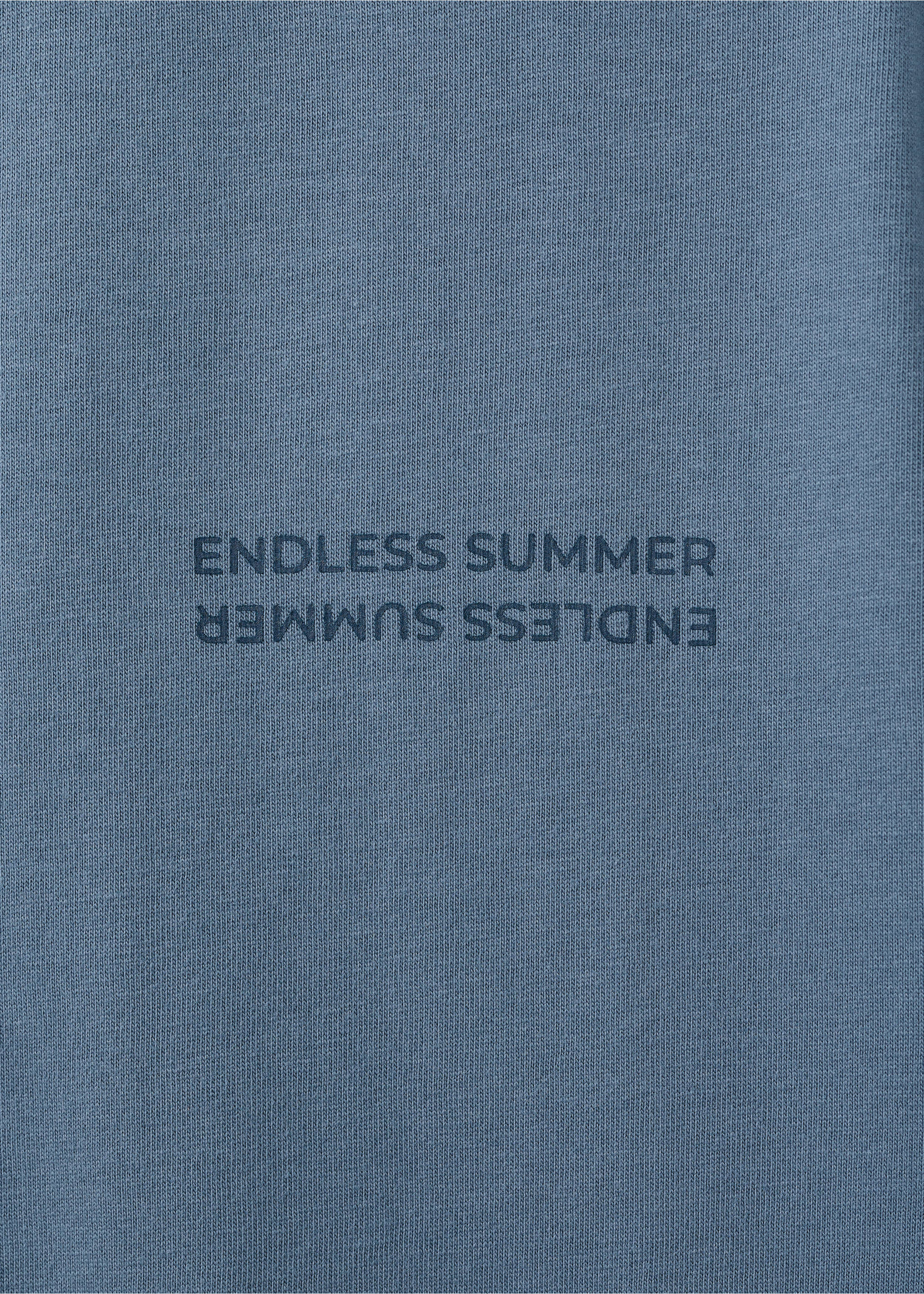 Kurzärmliges Print-T-Shirt - Detail des Artikels 8, Blau. Ref: 27044051-00.