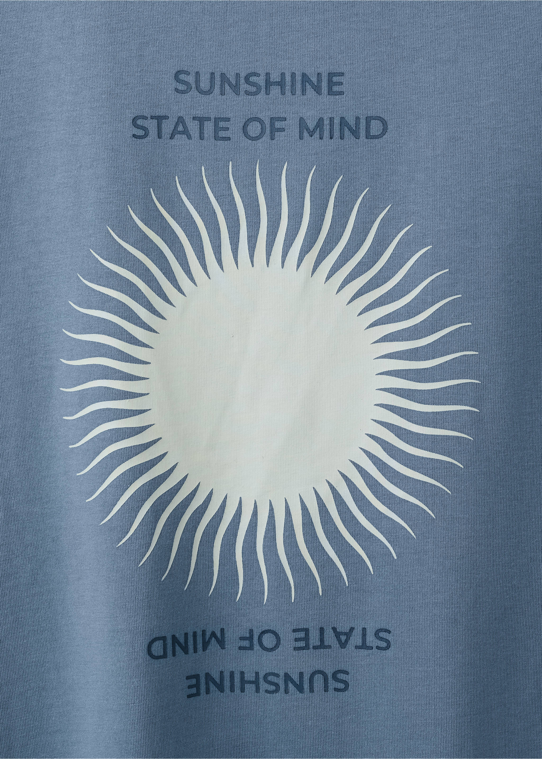 Kurzärmliges Print-T-Shirt - Detail des Artikels 0, Blau. Ref: 27044051-00.