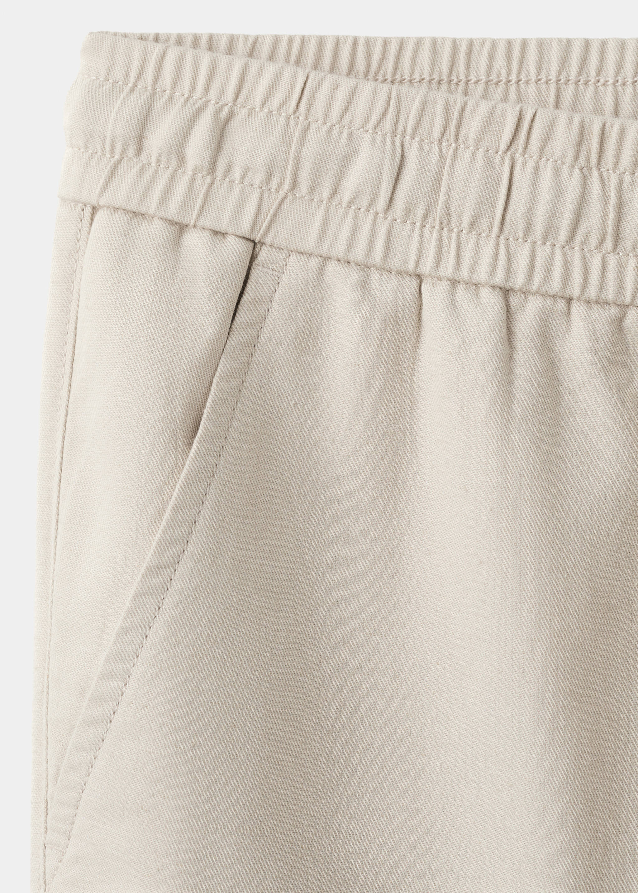 Pantalón algodón lino cordón - Detalle del artículo 8