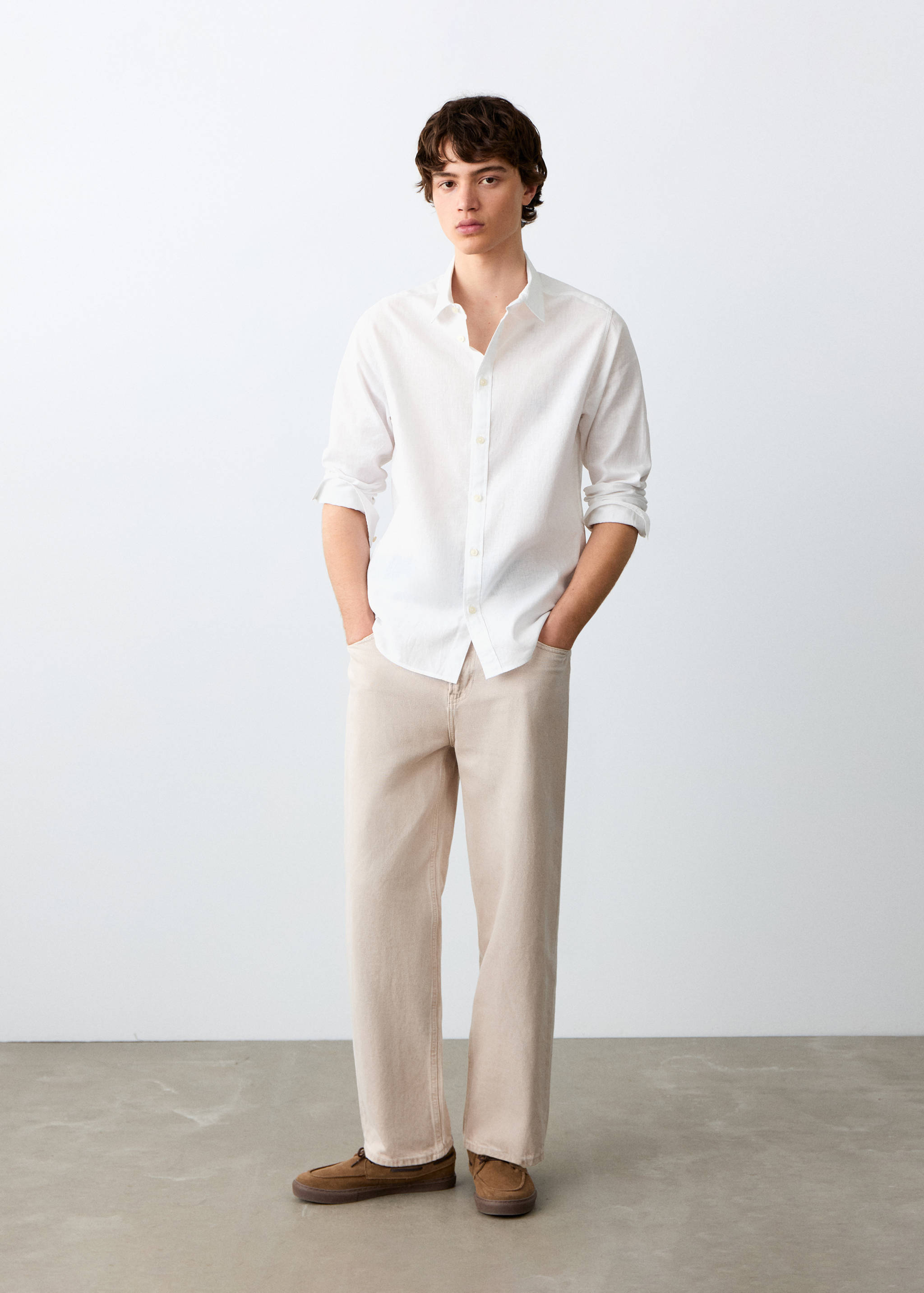Chemise droite lin - Plan général