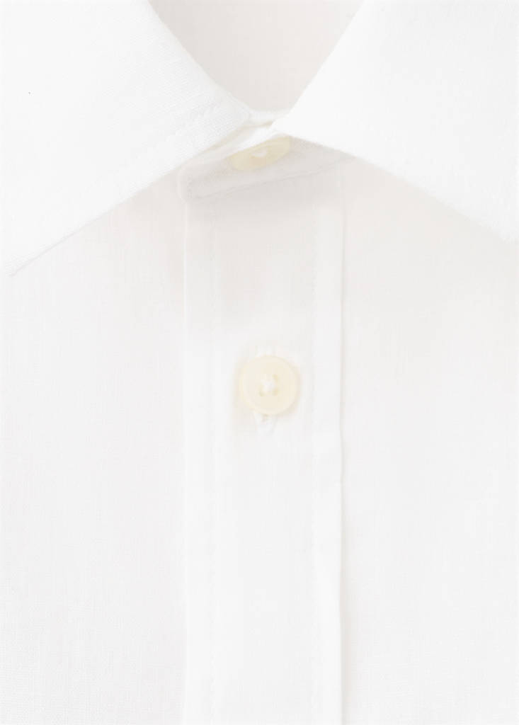 Straight linen shirt — Off White