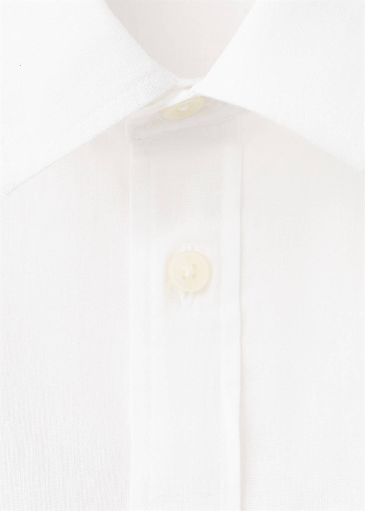 Straight linen shirt — Off White