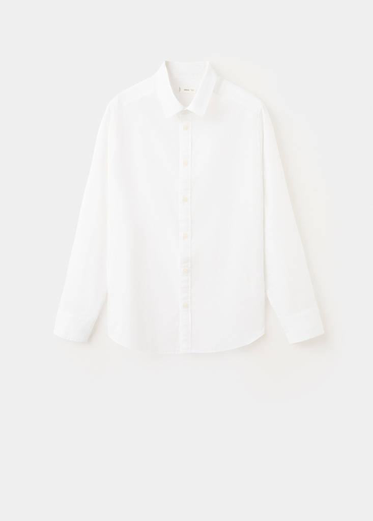 Straight linen shirt — Off White