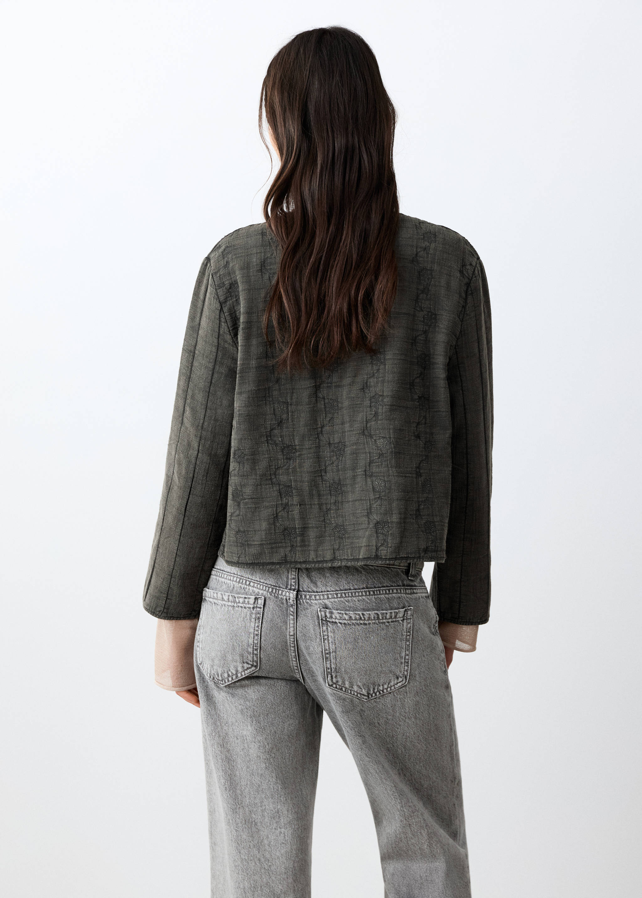 Veste coton perles - Verso de l’article