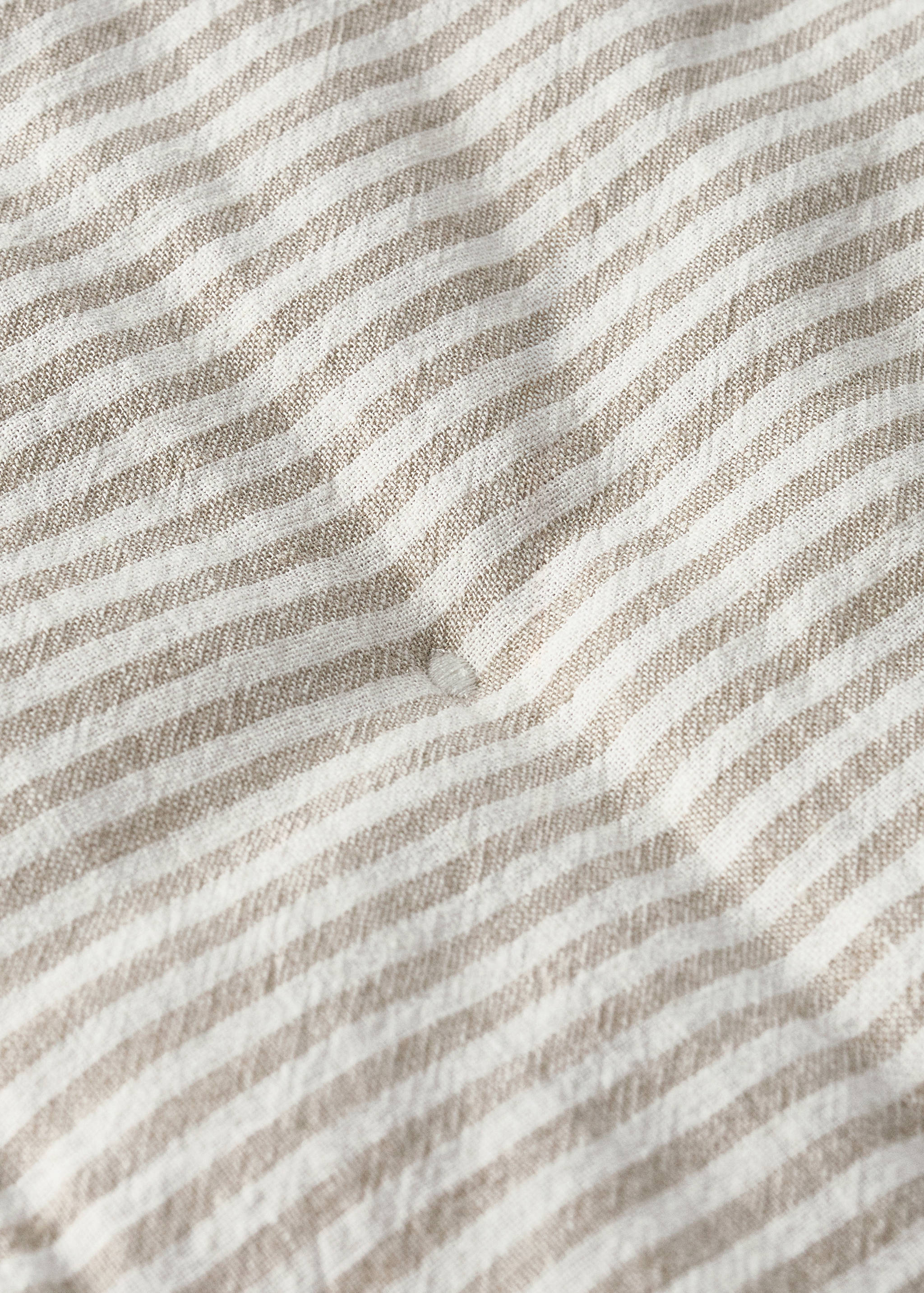 Children's cotton and linen striped duvet for a 90cm bed - Details of the article 1