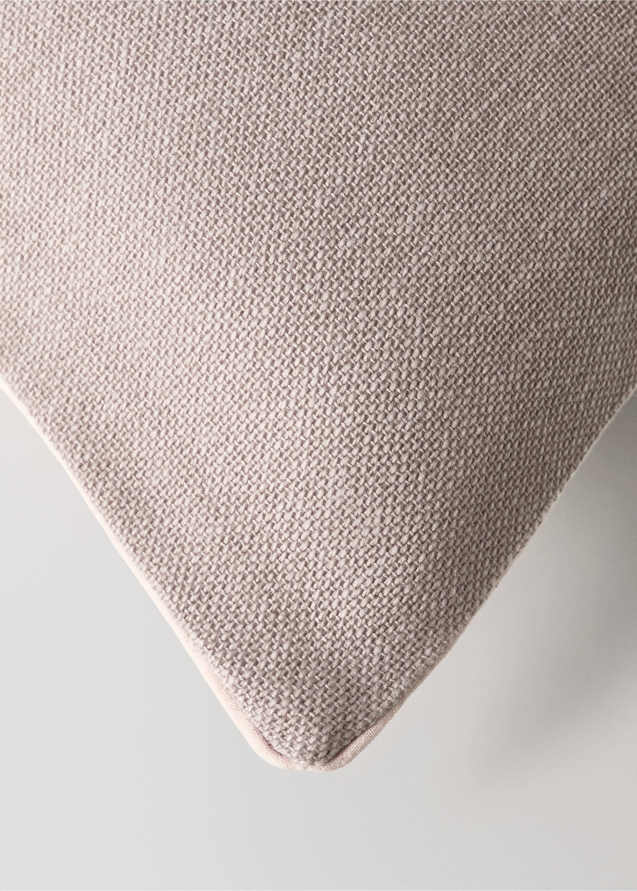 Piped cushion cover 30x40cm - Details of the article 2, Sand. Ref: 27044057-00.