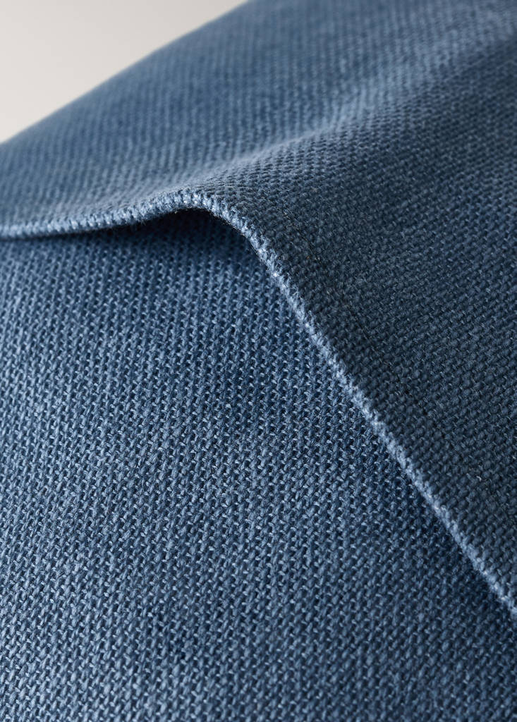 Piped cushion cover 30x40 cm — Indigo Blue