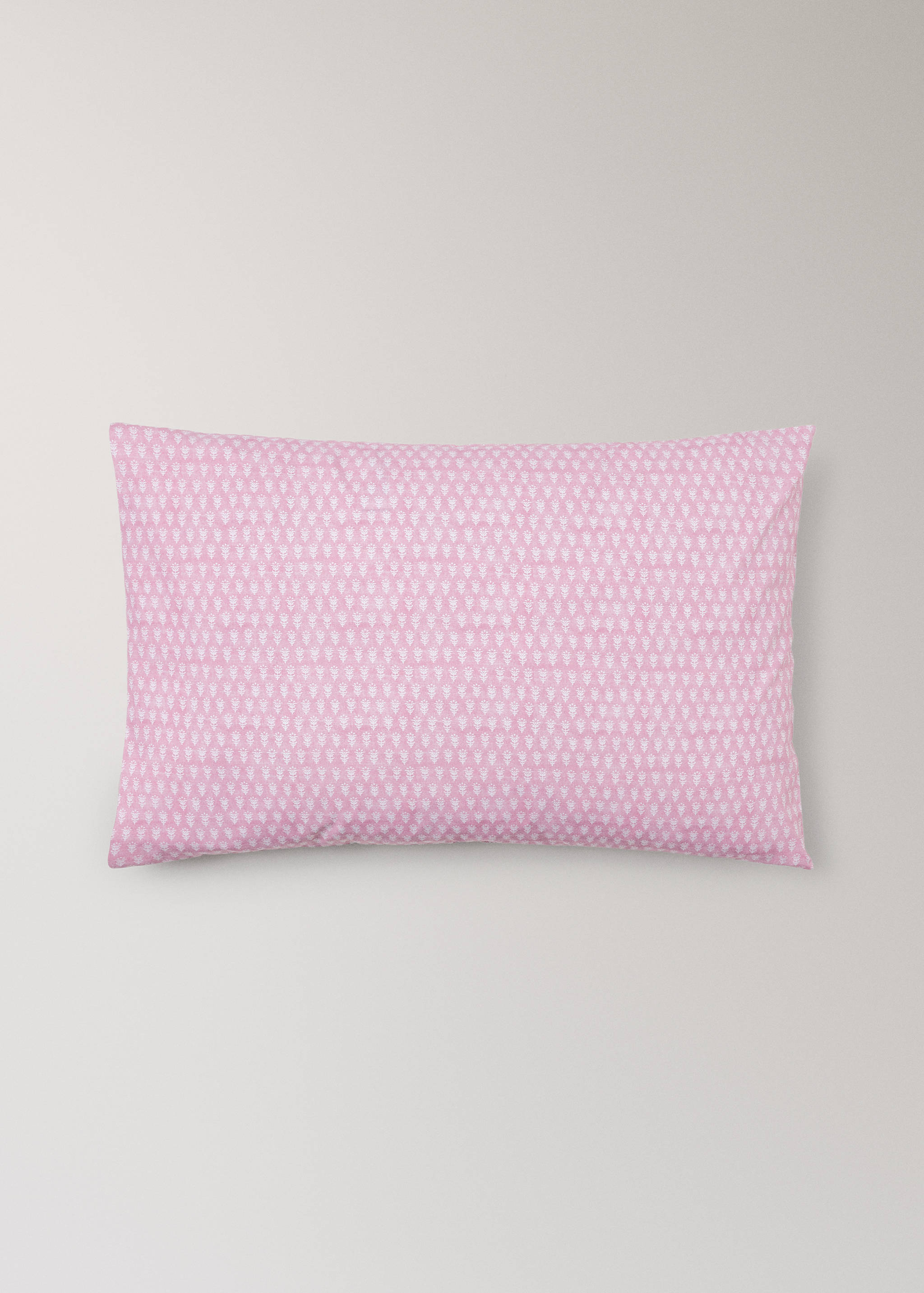 Children's pillowcase in cotton percale with mini floral print 50x75 cm - Article without model