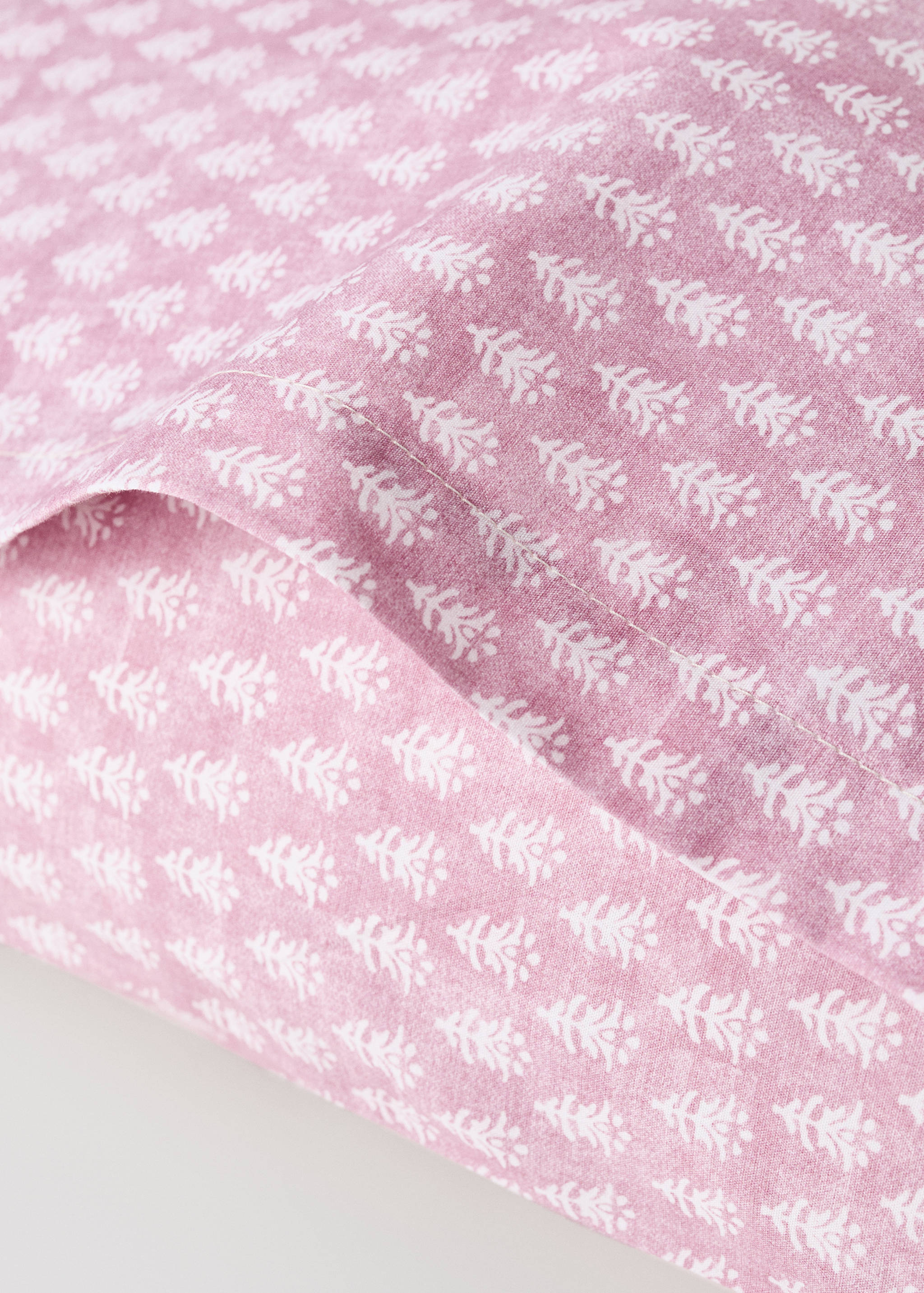 Children's pillowcase in cotton percale with mini floral print 50x75 cm - Details of the article 2