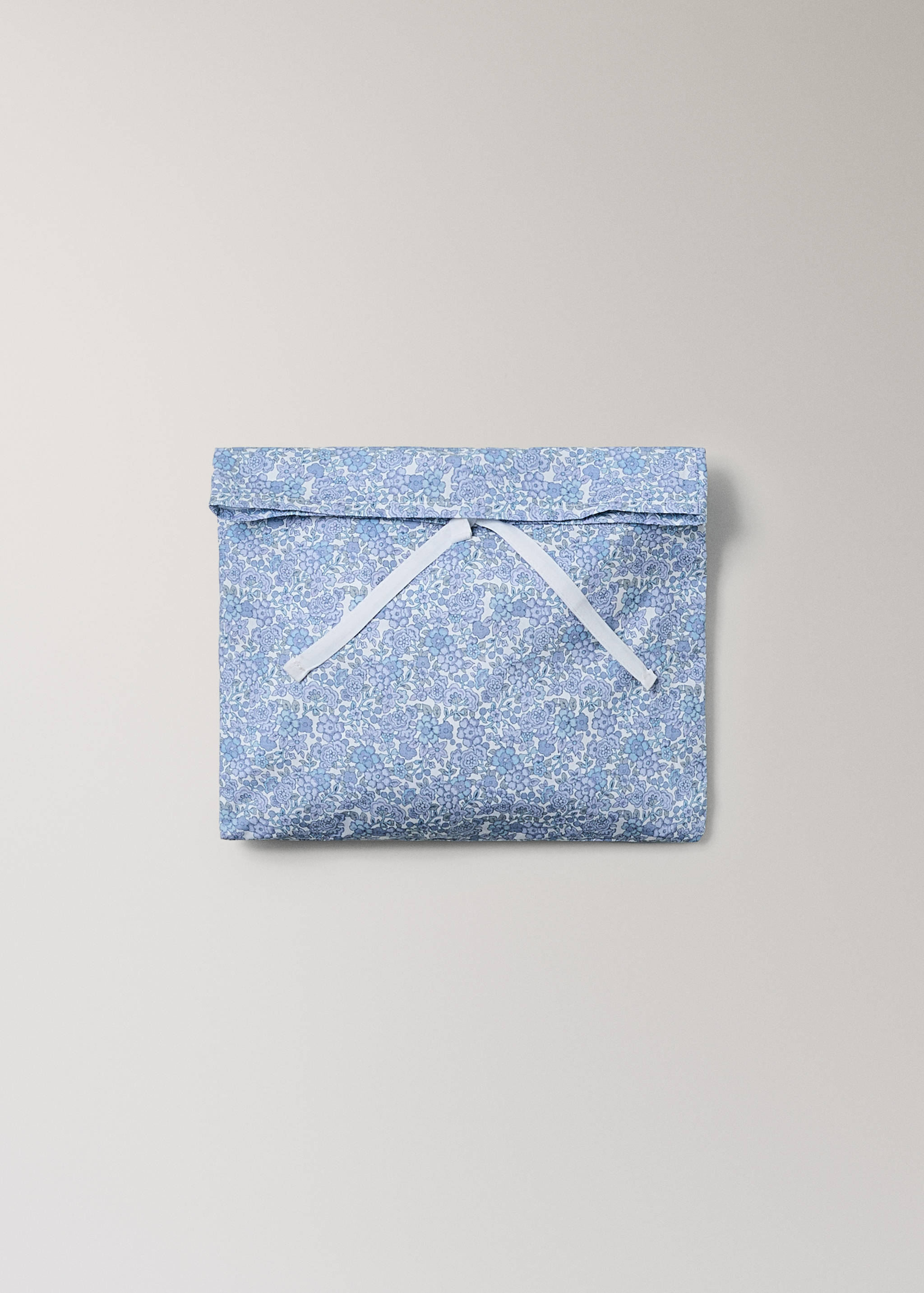 Set sábana y almohada cuna algodón percal flores - Detalle del artículo 2