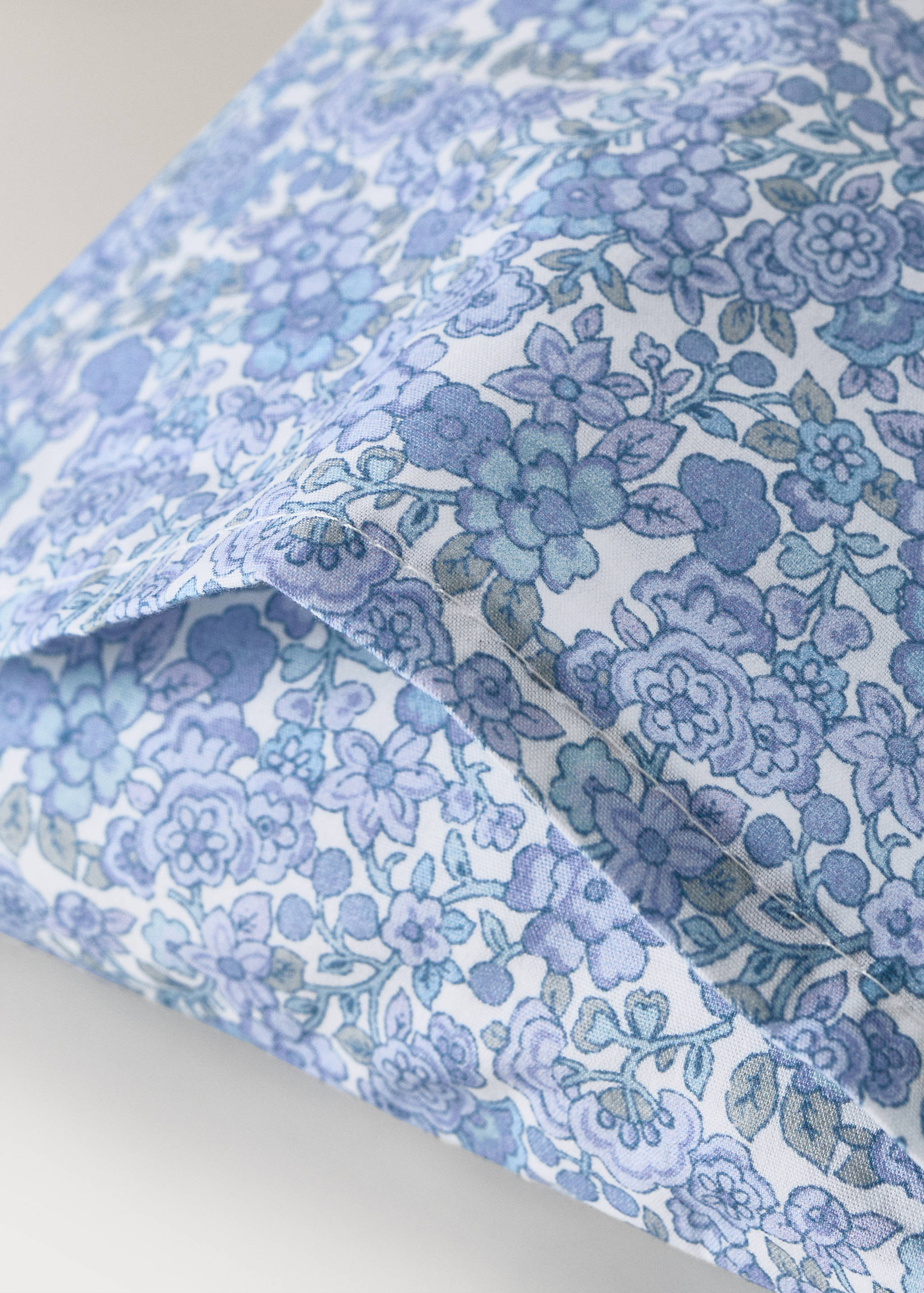 Set sábana y almohada cuna algodón percal flores - Detalle del artículo 5