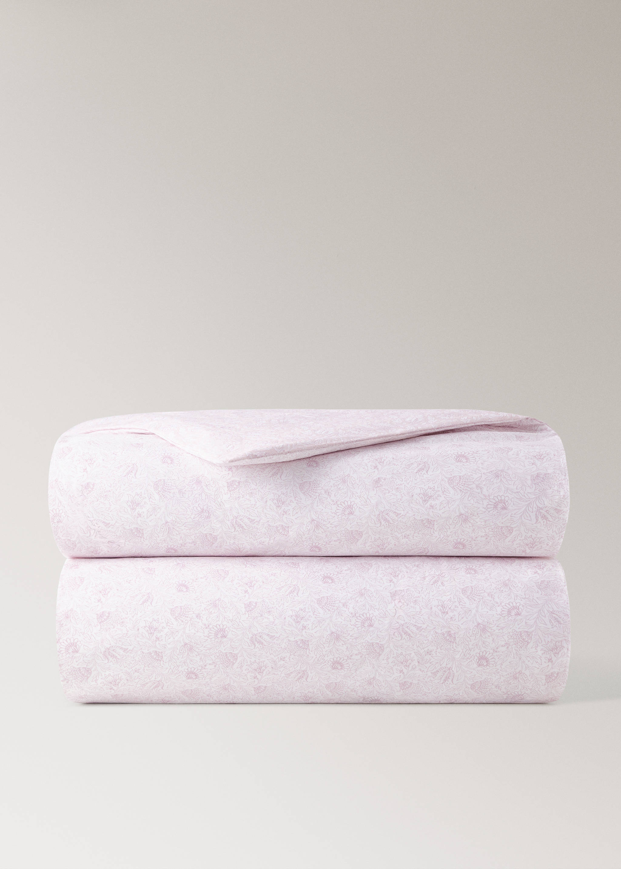 Floral cotton percale crib duvet cover - Article without model