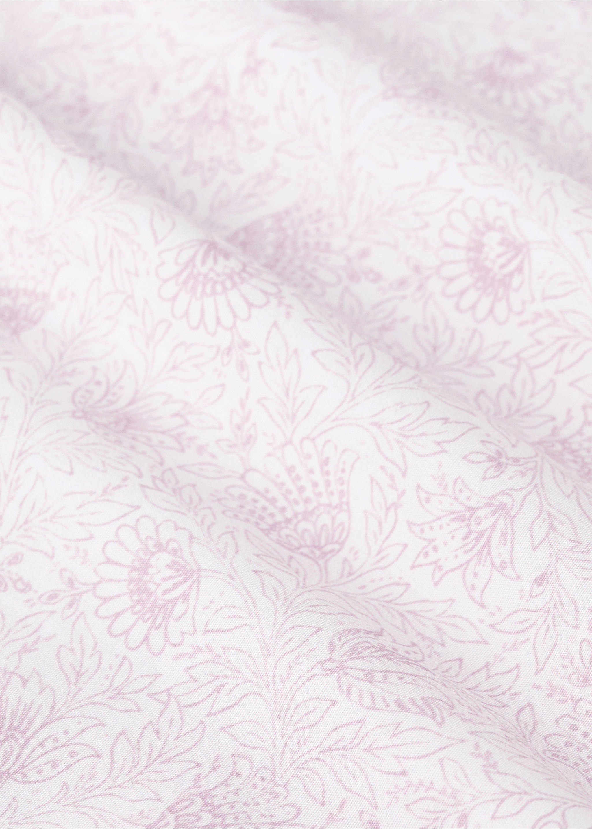 Floral cotton percale crib duvet cover - Details of the article 1, Pastel Pink. Ref: 27044065-00.