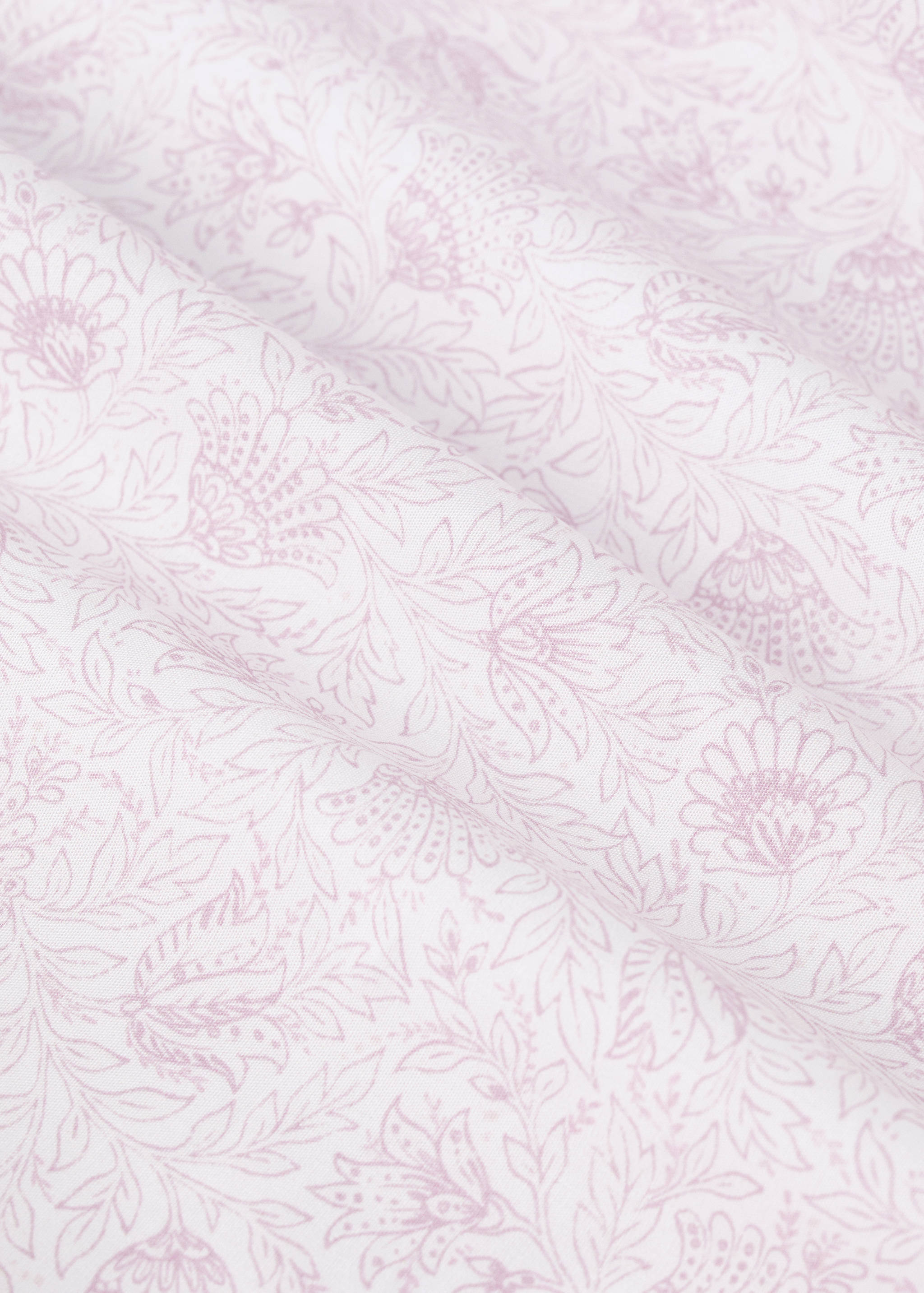 Children's fitted sheet cotton percale floral 60 cm bed - Details of the article 2