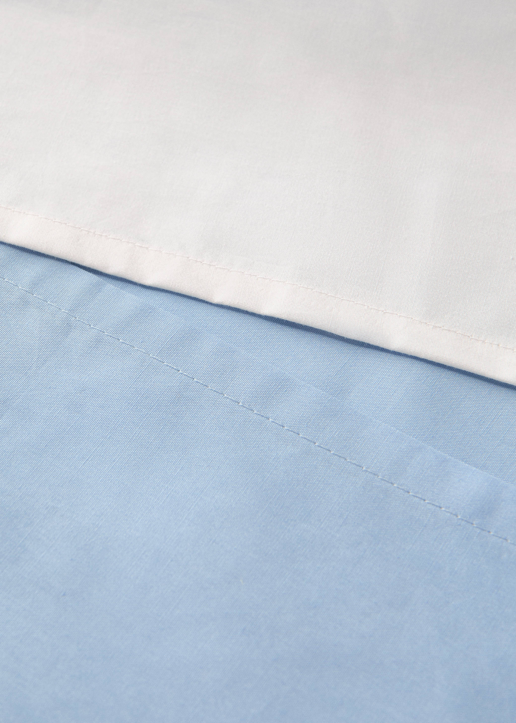 Reversibel dekbedovertrek van perkalkatoen met contrasterend biesje voor wieg - Detail van het artikel 2