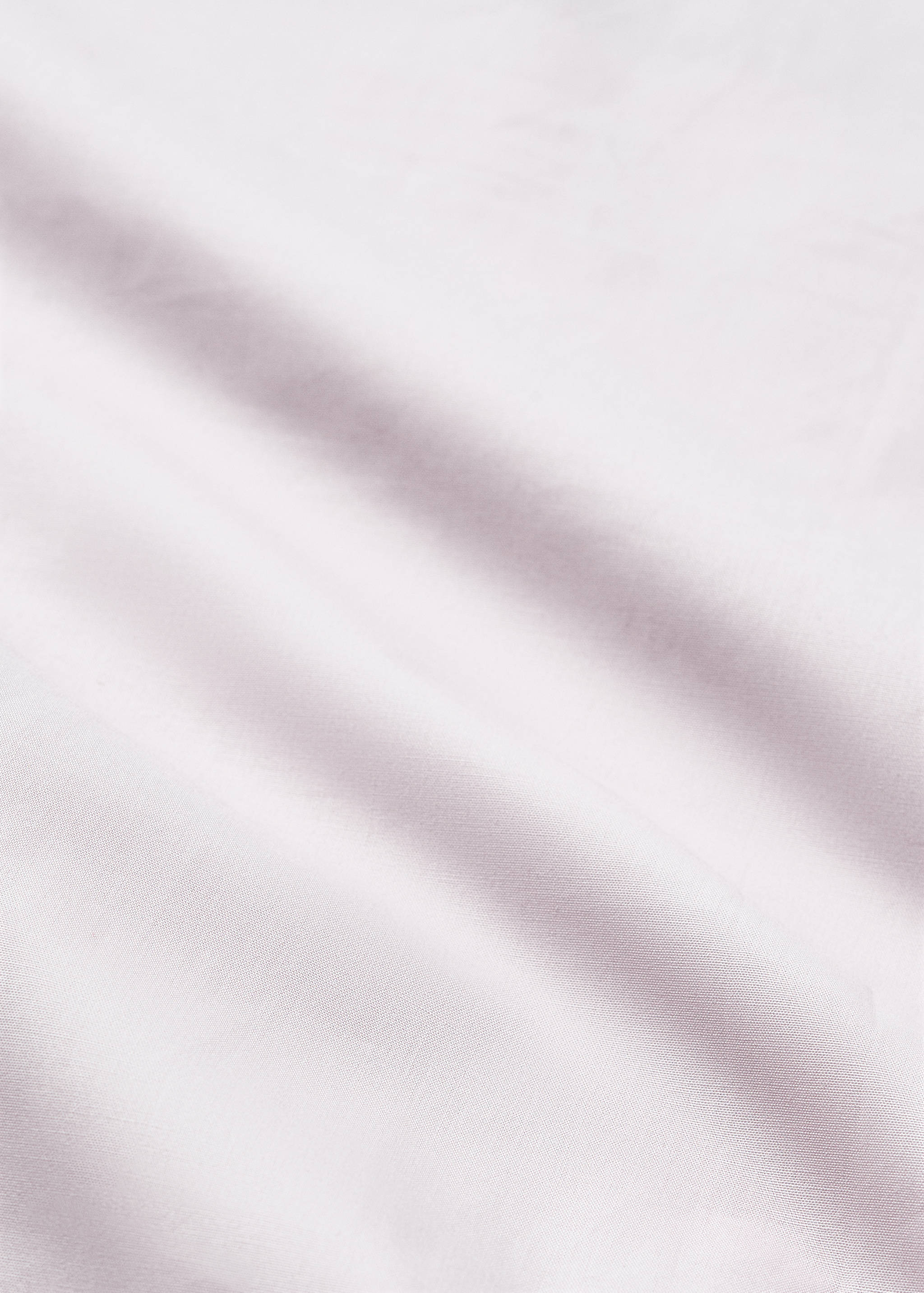 Reversible percale cotton duvet cover with contrasting piping for cot - Details of the article 2