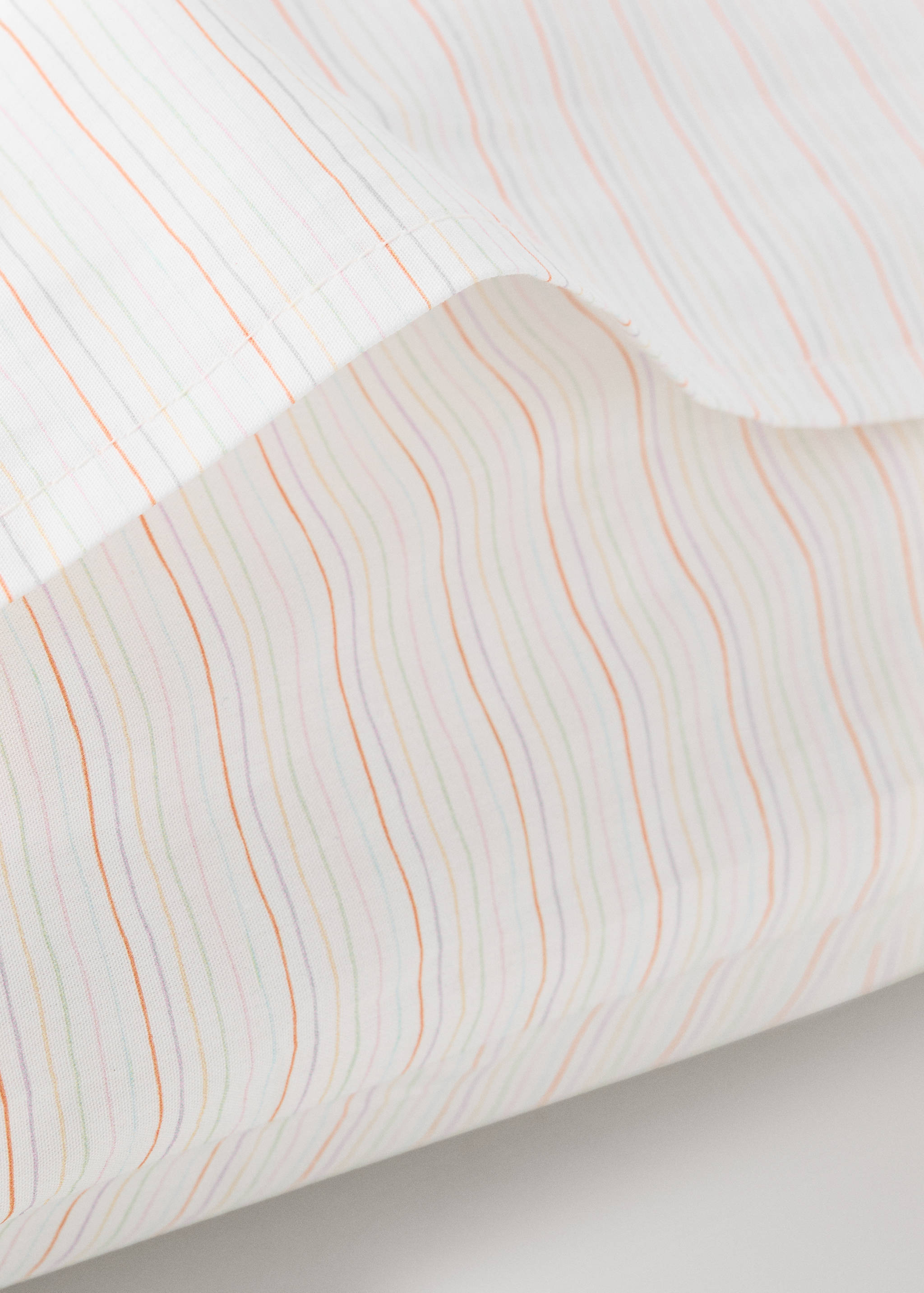 Reversible striped and floral nursery cot duvet cover - Details of the article 2