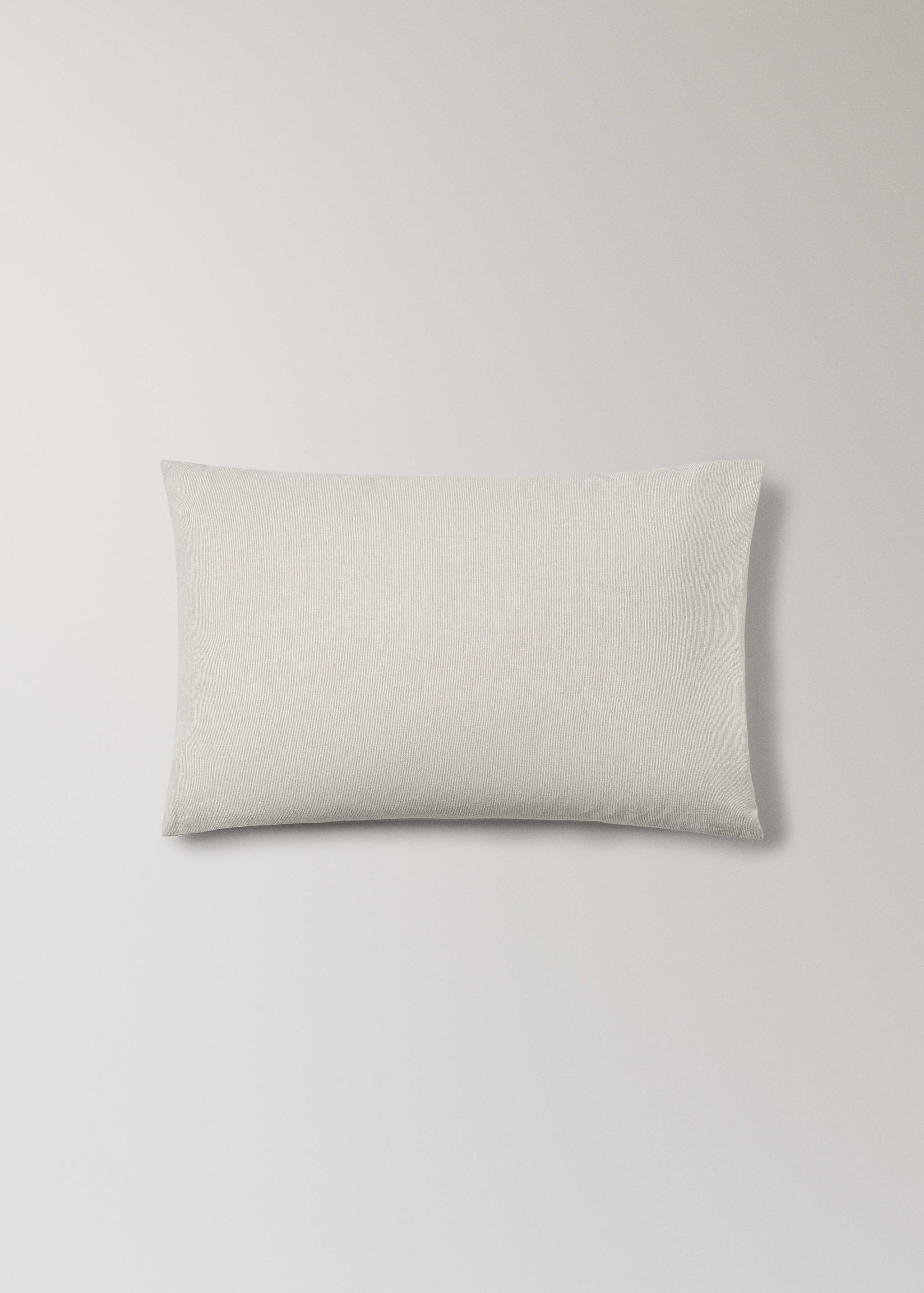 Cot bed pillowcase cotton linen striped 30x50cm - Article without model