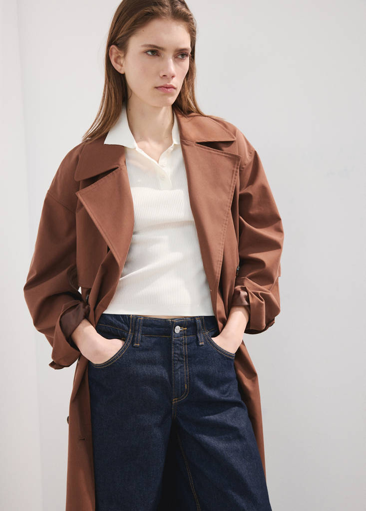 Wide leg mid-rise jeans — Open Blue