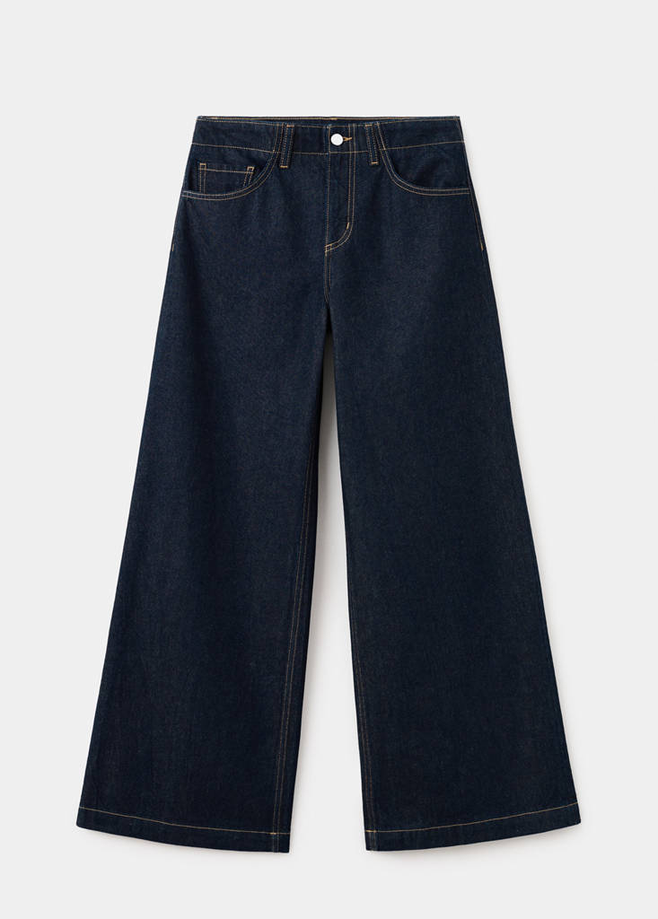 Wide leg mid-rise jeans — Open Blue