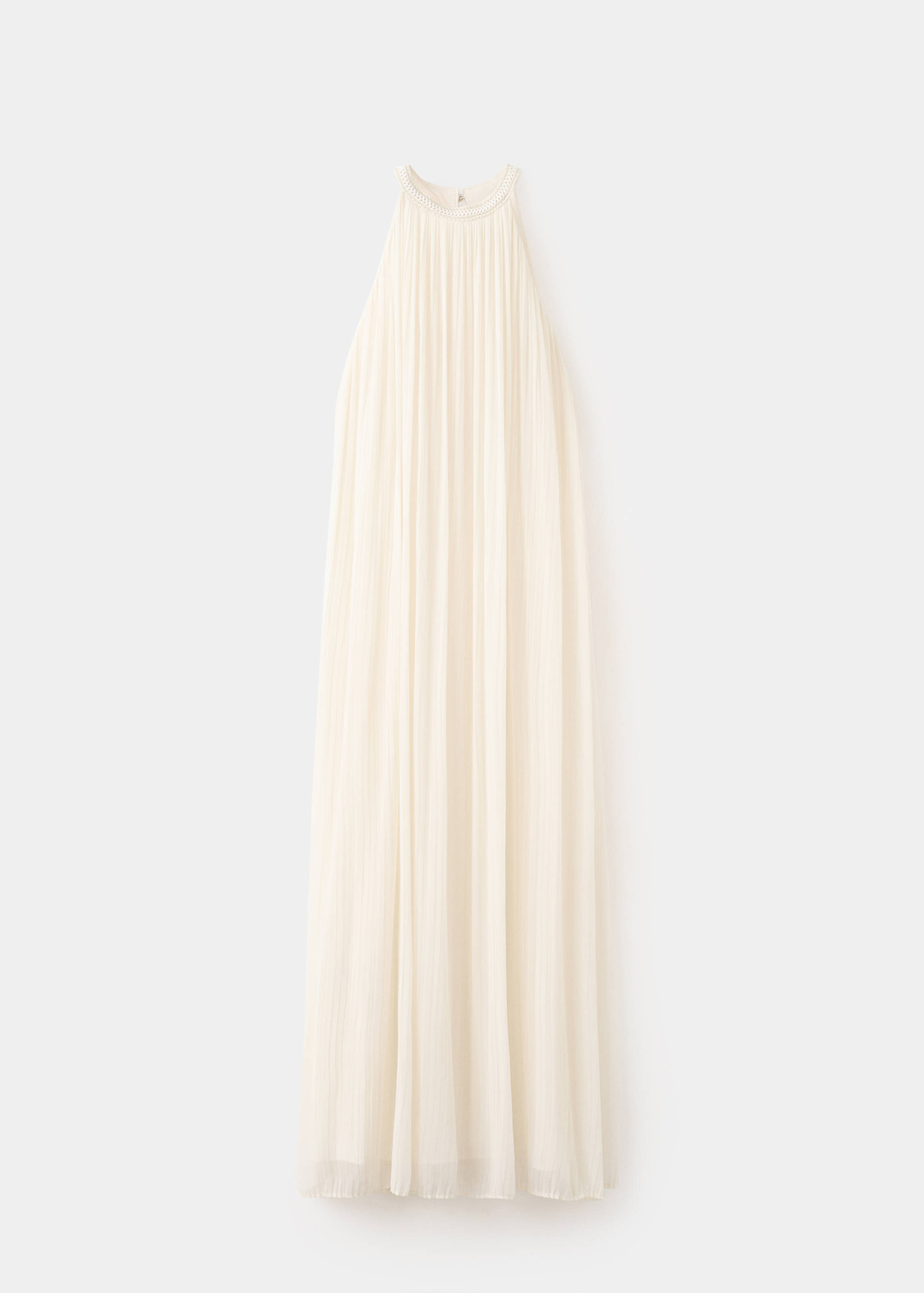 Vestido evasê com decote halter - Artigo sem modelo