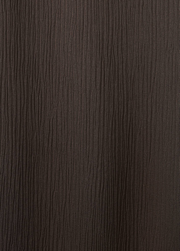 Satin straight-fit trousers — Chocolate