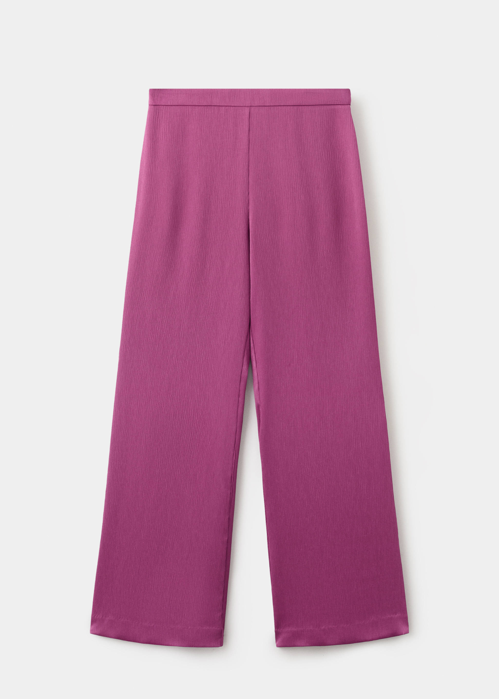 Satin straight-fit trousers - Article without model