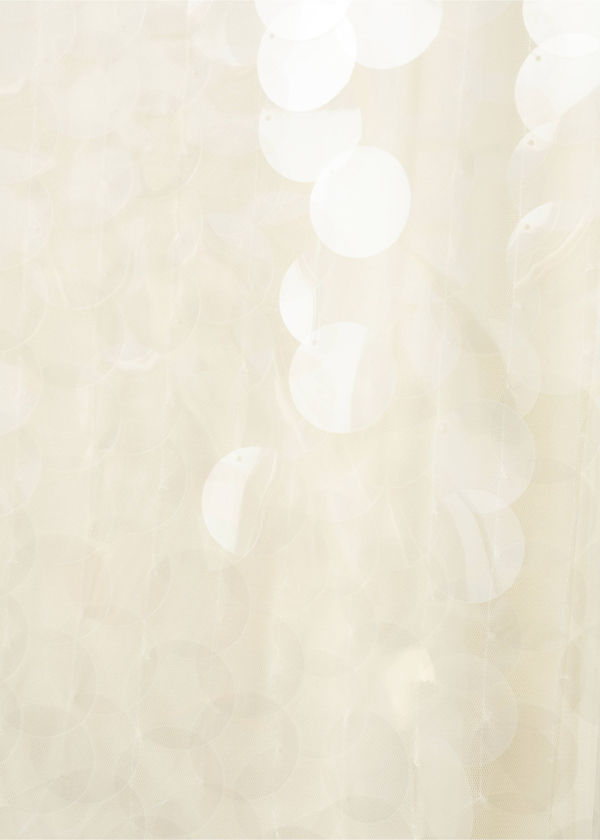 Sequin midi skirt - Details of the article 0, Ecru. Ref: 27044076-00.