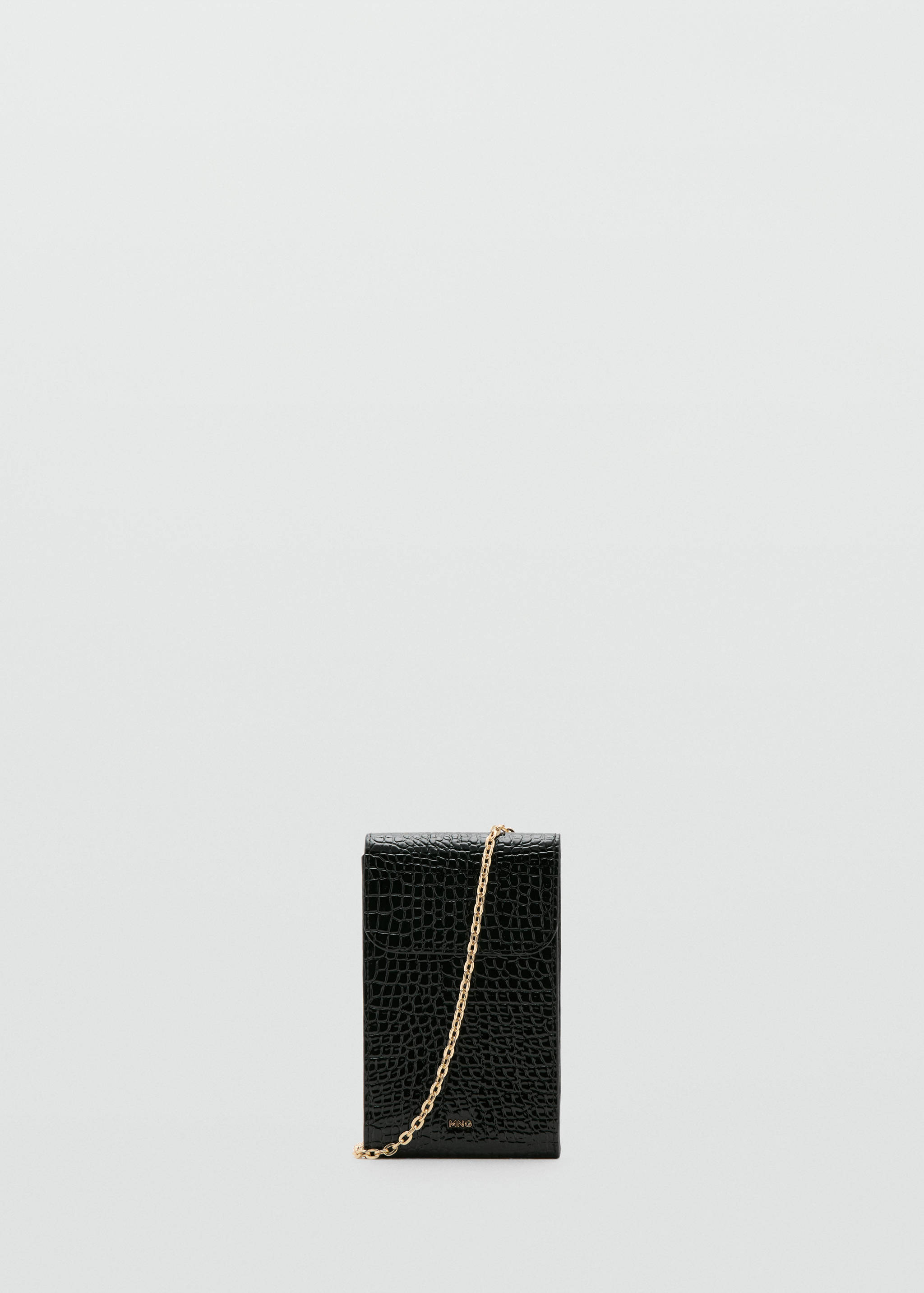 Чехол для телефона из блестящей кожи под крокодила - Изделие без модели