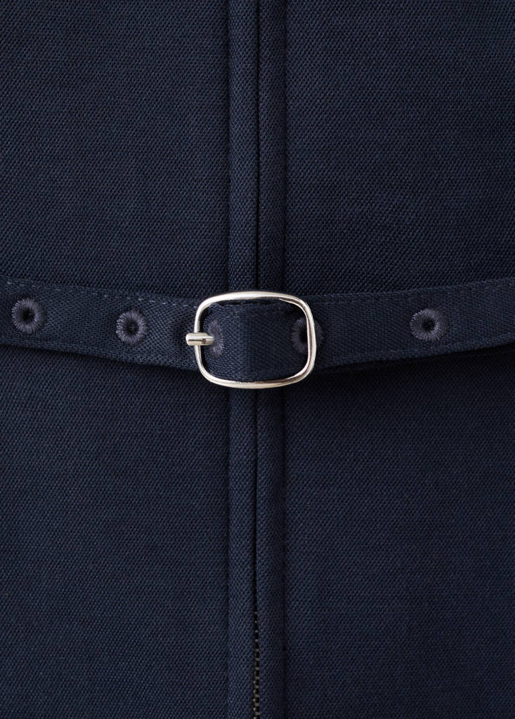 Zipper fitted waistcoat — Dark Navy