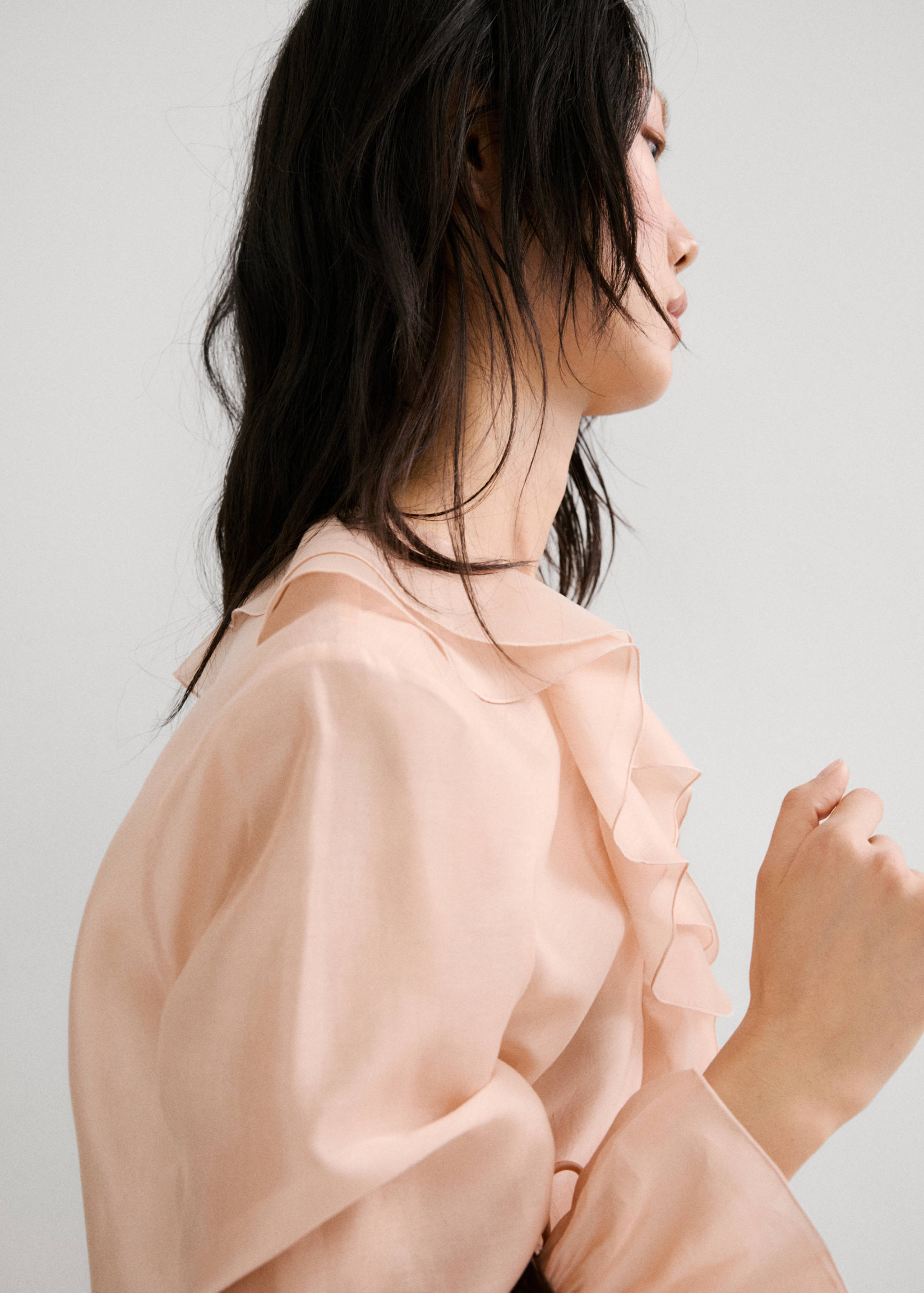 Blusa lyocell volantes - Reverso del artículo