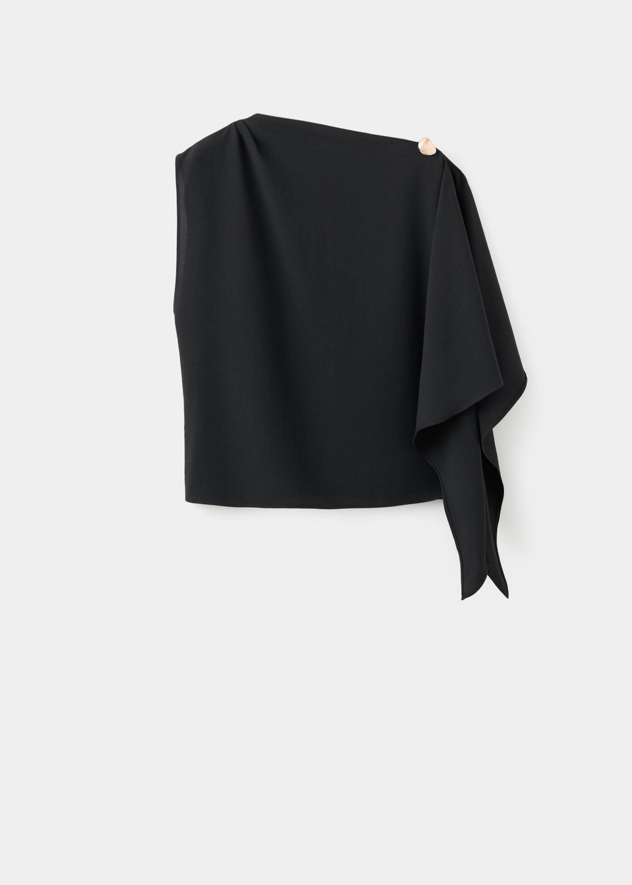 Blouse with asymmetrical neckline - Article without model