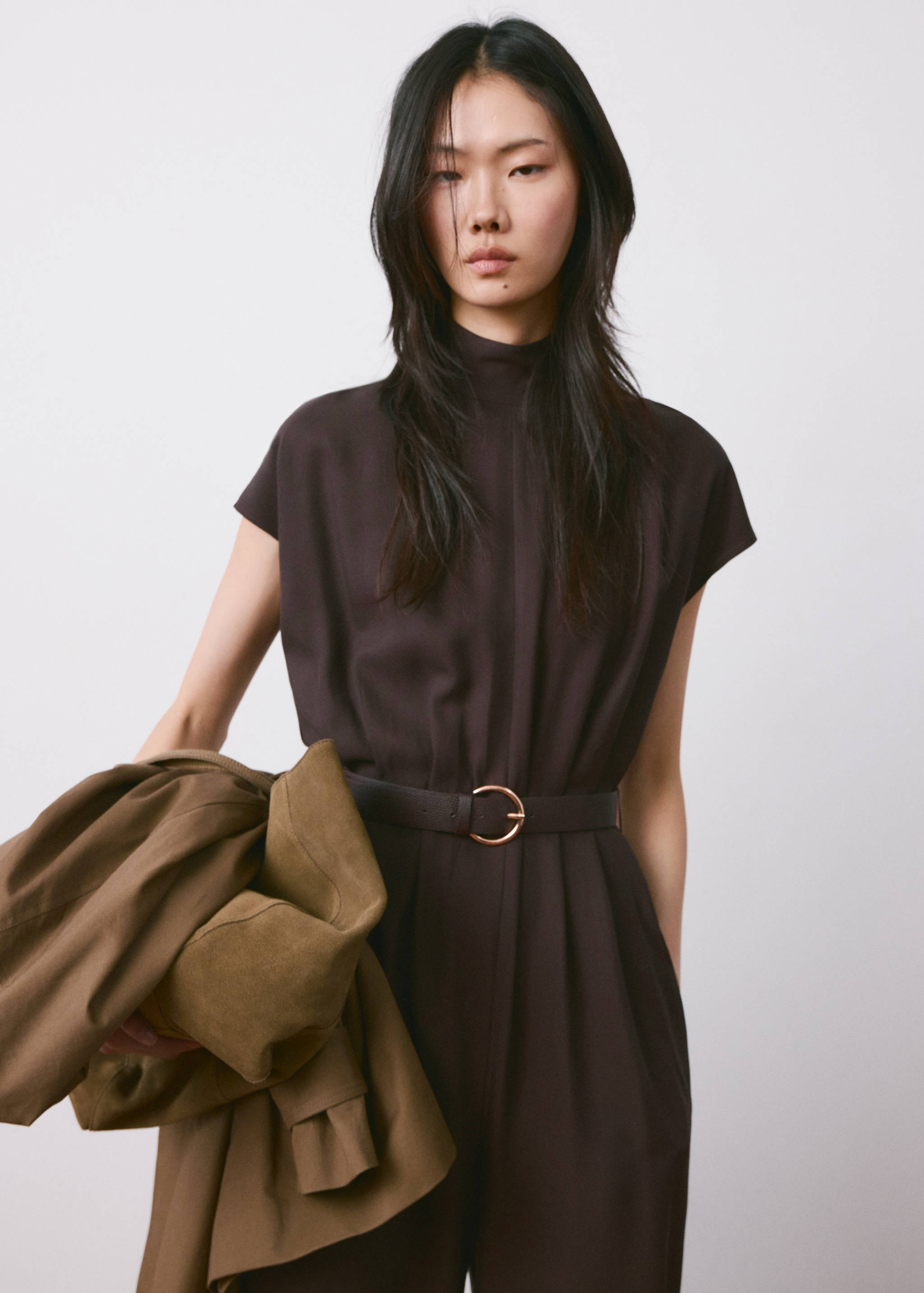 Mono lyocell cinturón - Plano medio