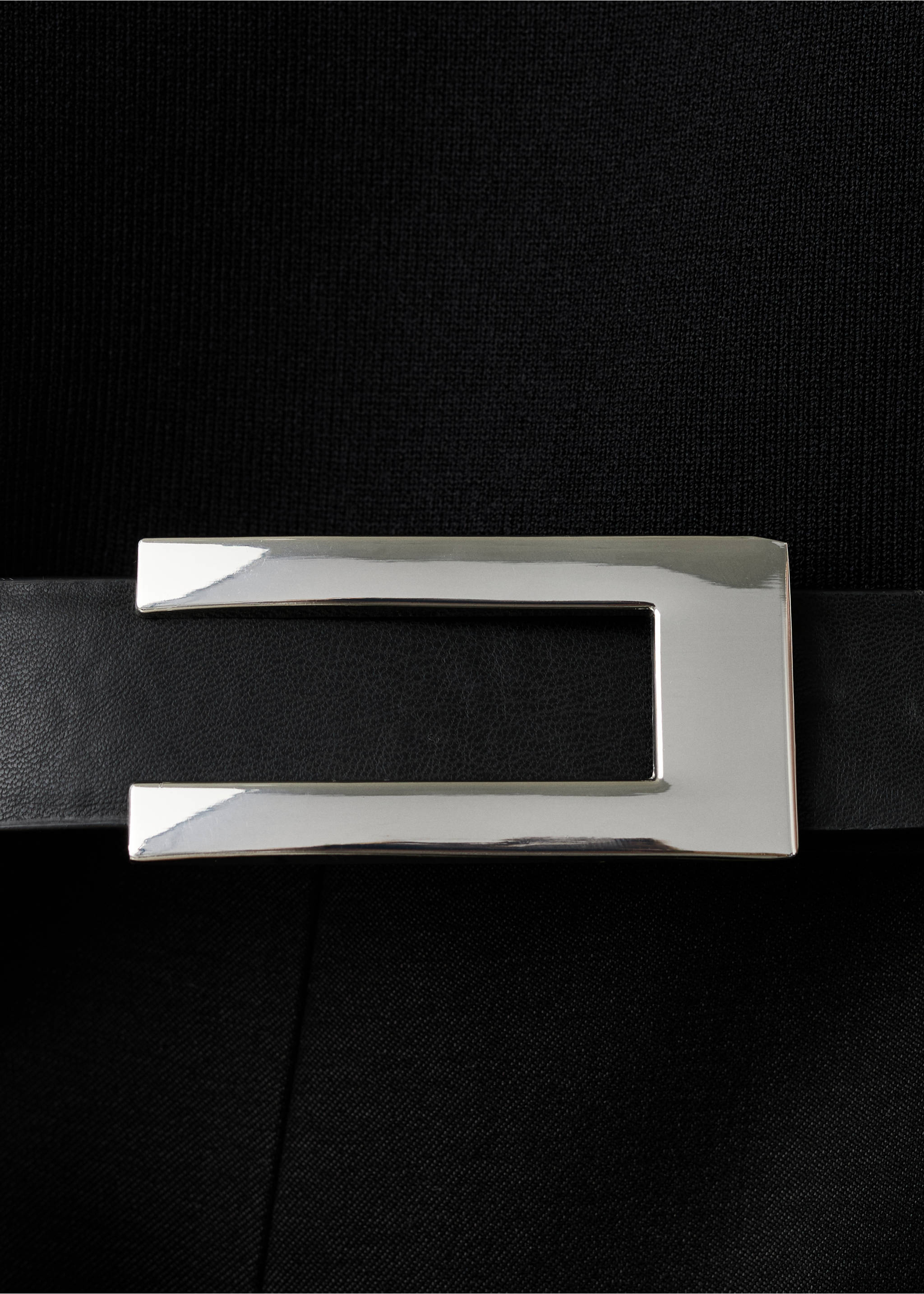 Contrast-bodice long jumpsuit - Details of the article 8, Black. Ref: 27044086-00.