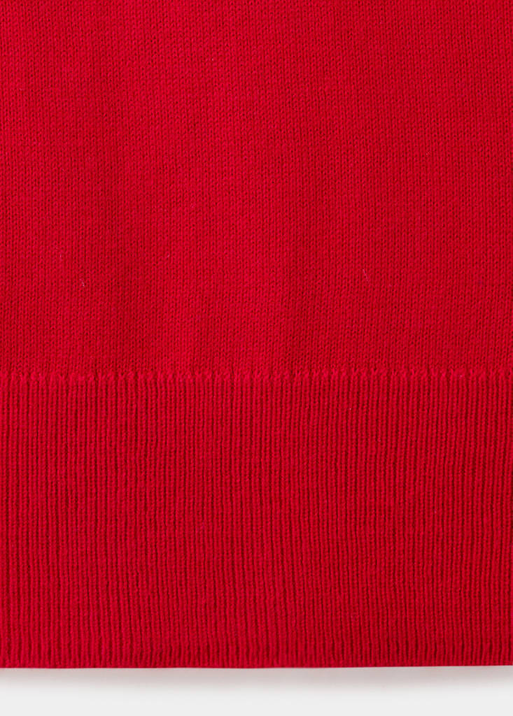 Polo neck sweater — Red
