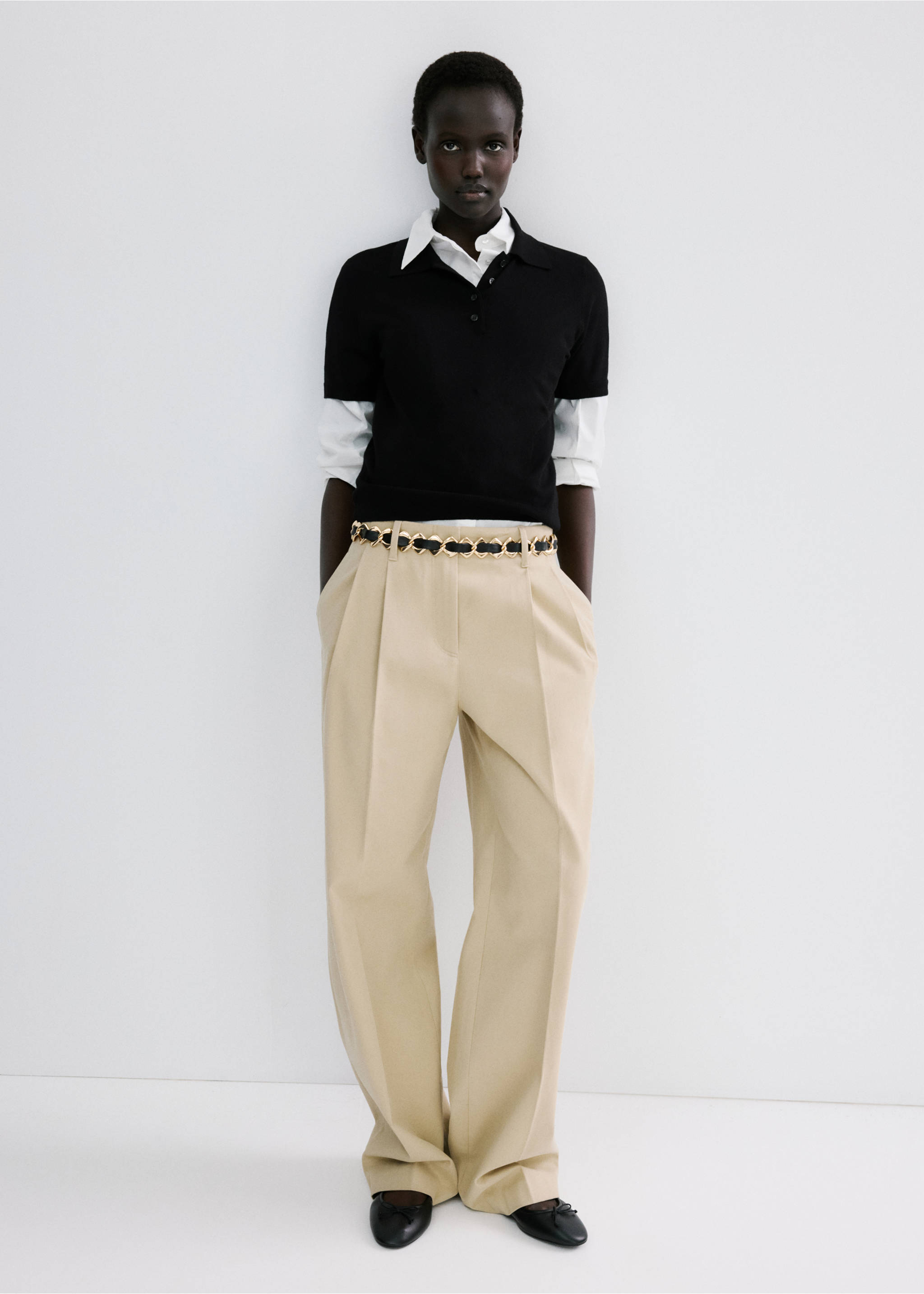 Polo neck sweater - General plane, Black. Ref: 27044087-00.