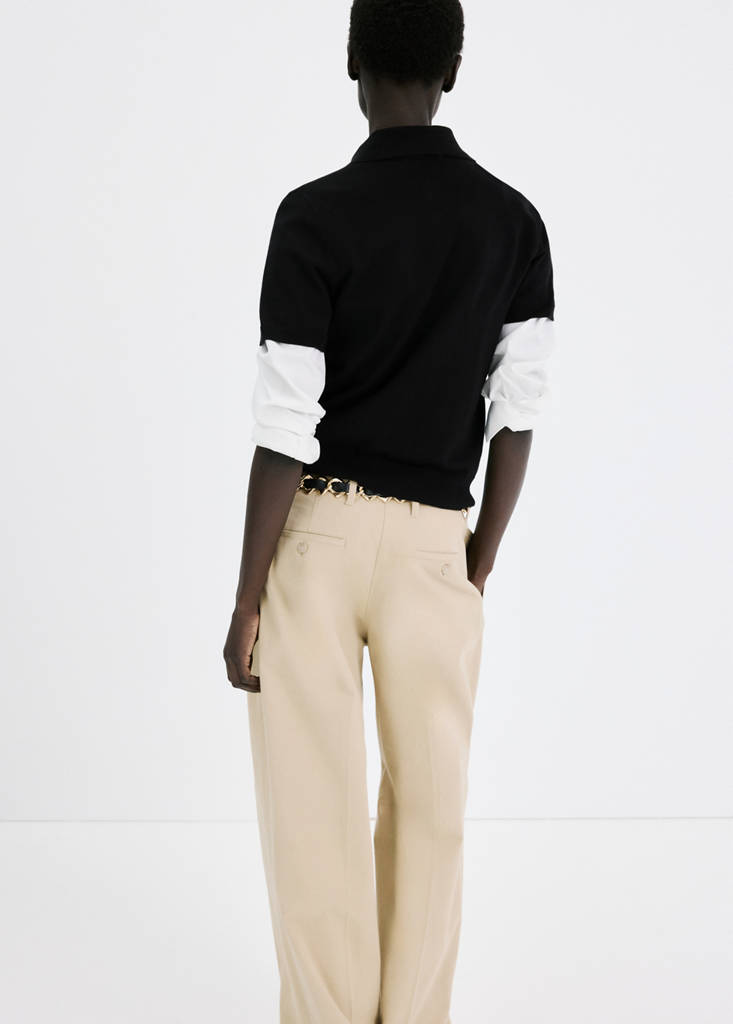 Polo neck sweater — Black