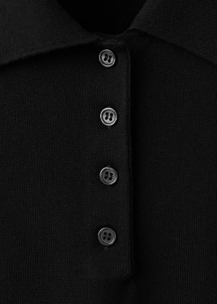 Polo neck sweater — Black
