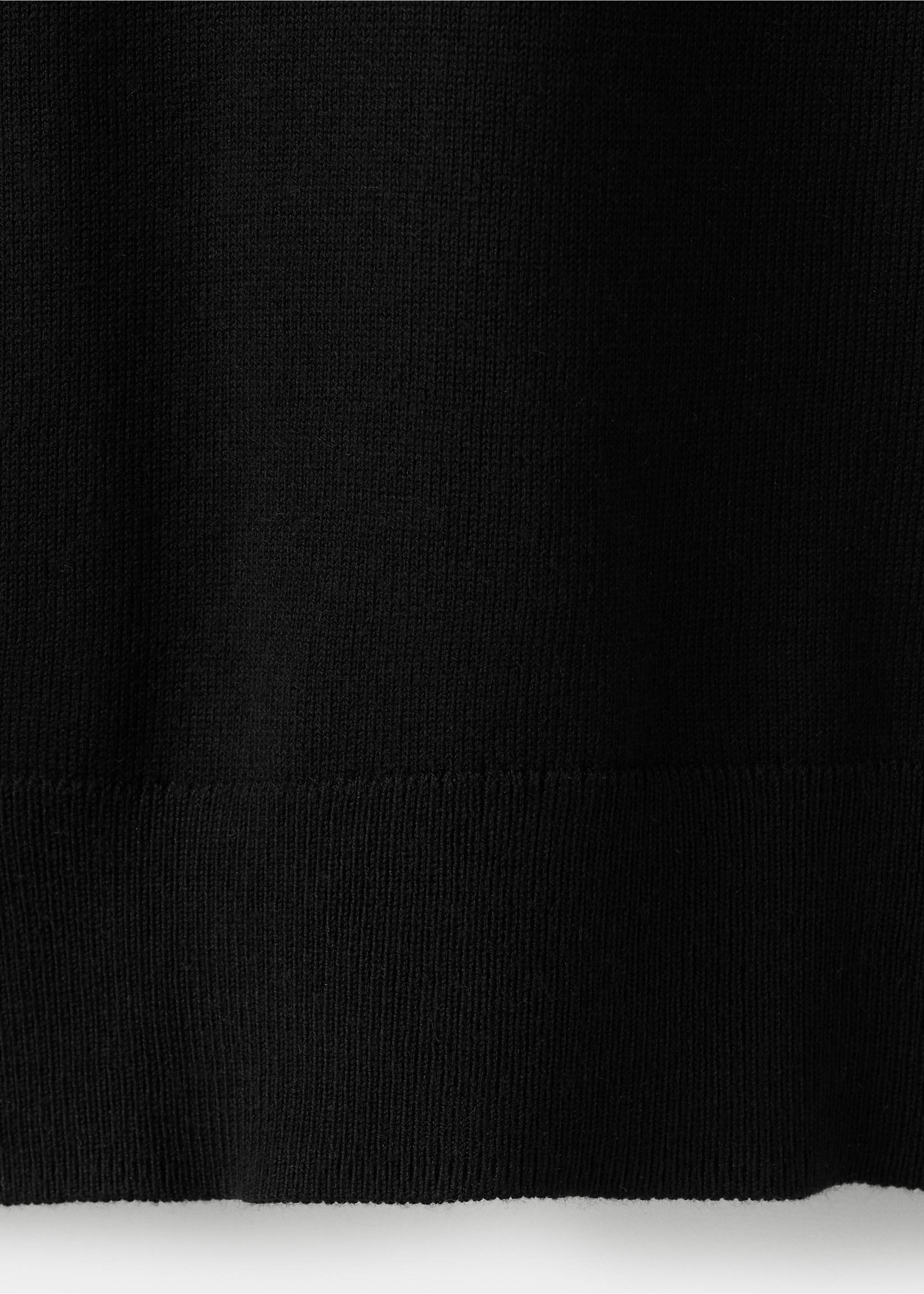 Polo neck sweater - Details of the article 0, Black. Ref: 27044087-00.