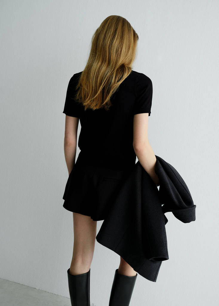 Polo neck sweater — Black