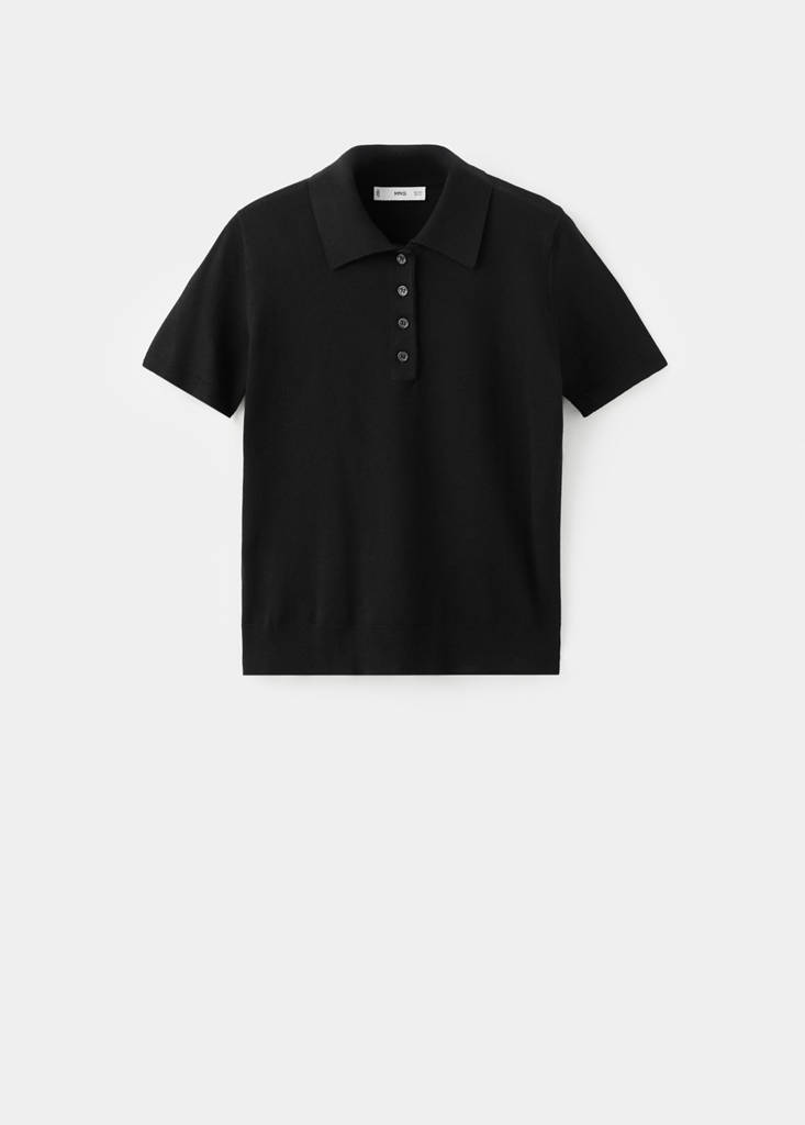 Polo neck sweater — Black