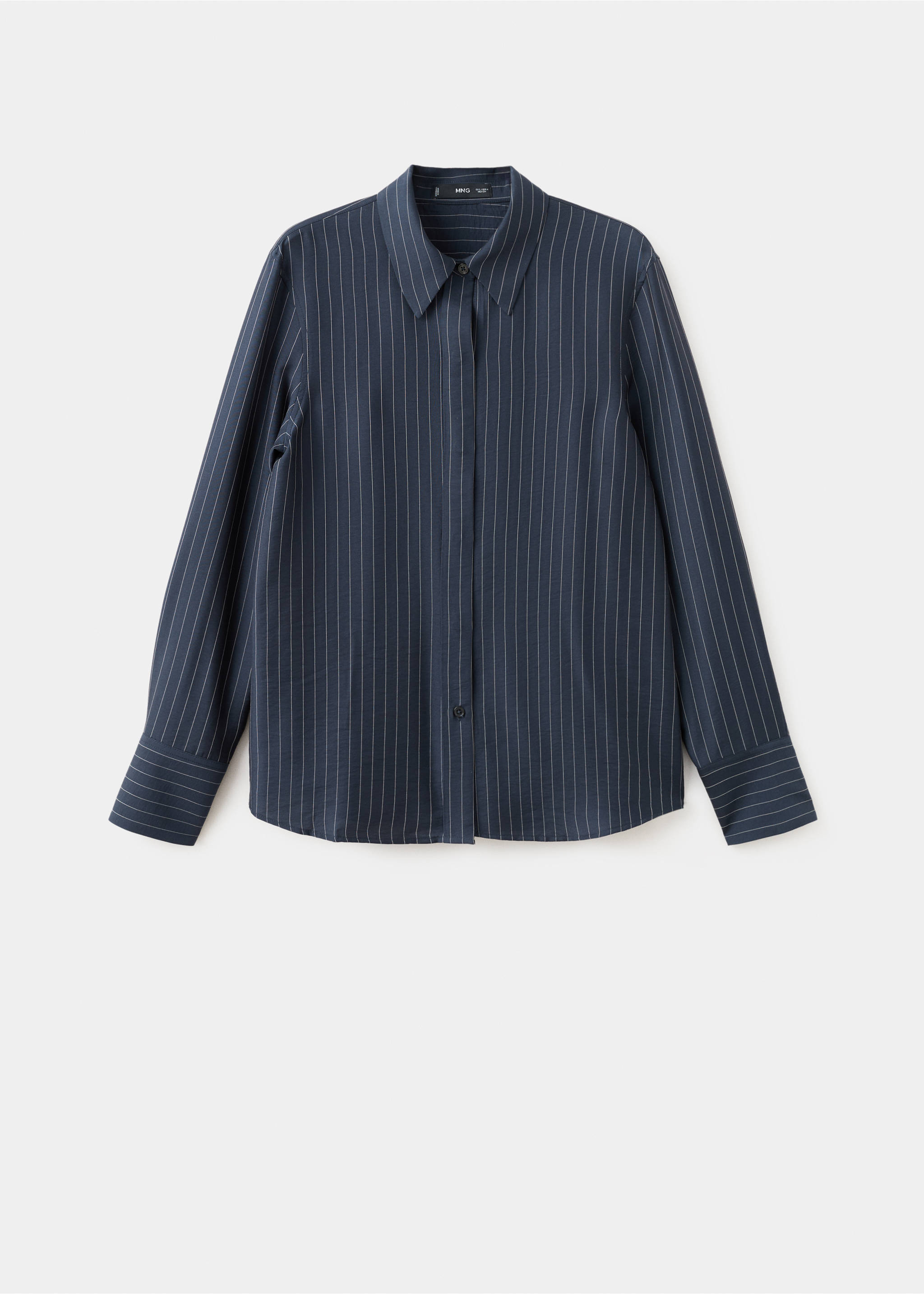 قميص Pinstriped - منتج دون نموذج, أزرق غامق. Ref: 27044091-00.