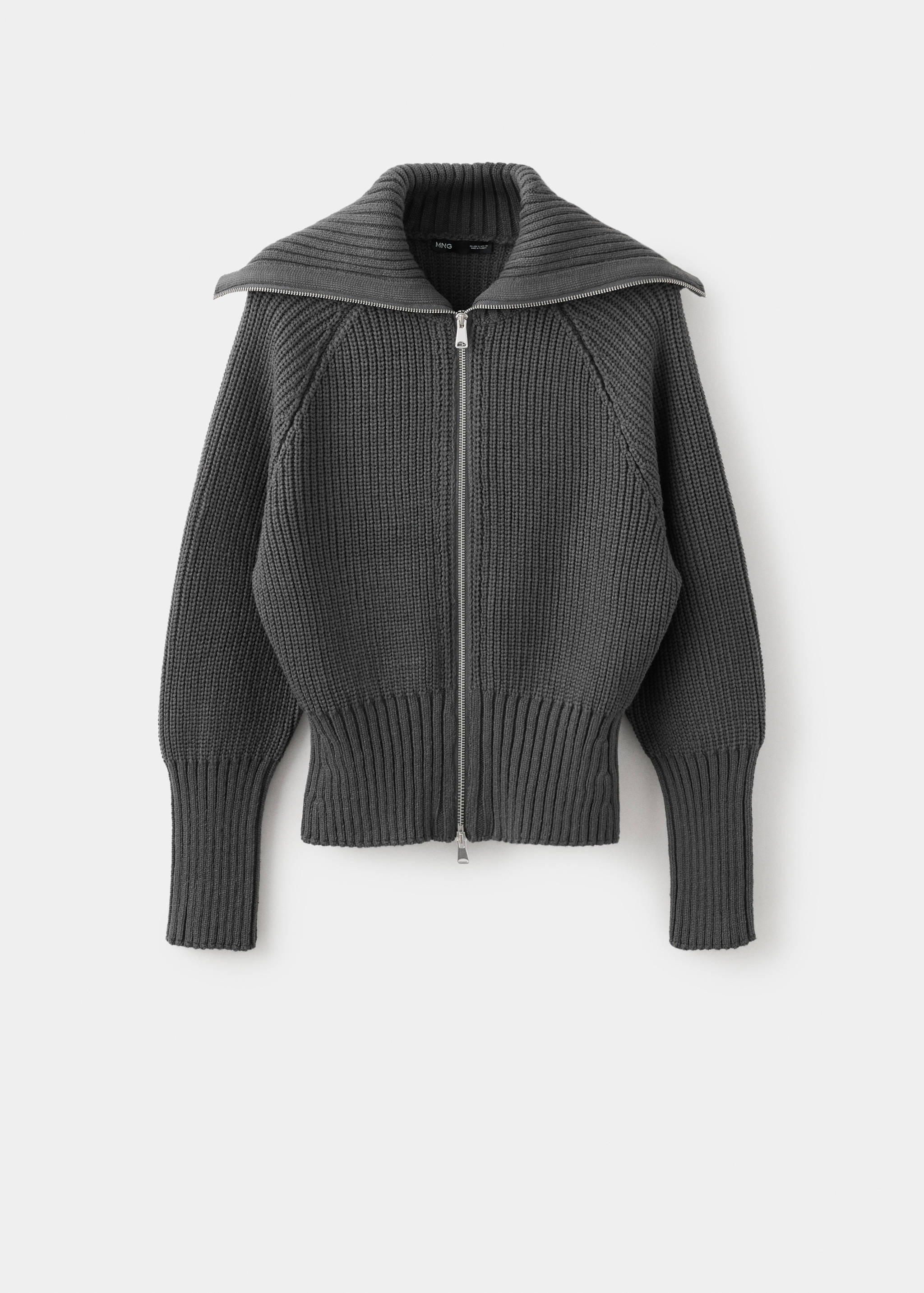 Cárdigan punto cuello embudo - Artículo sin modelo