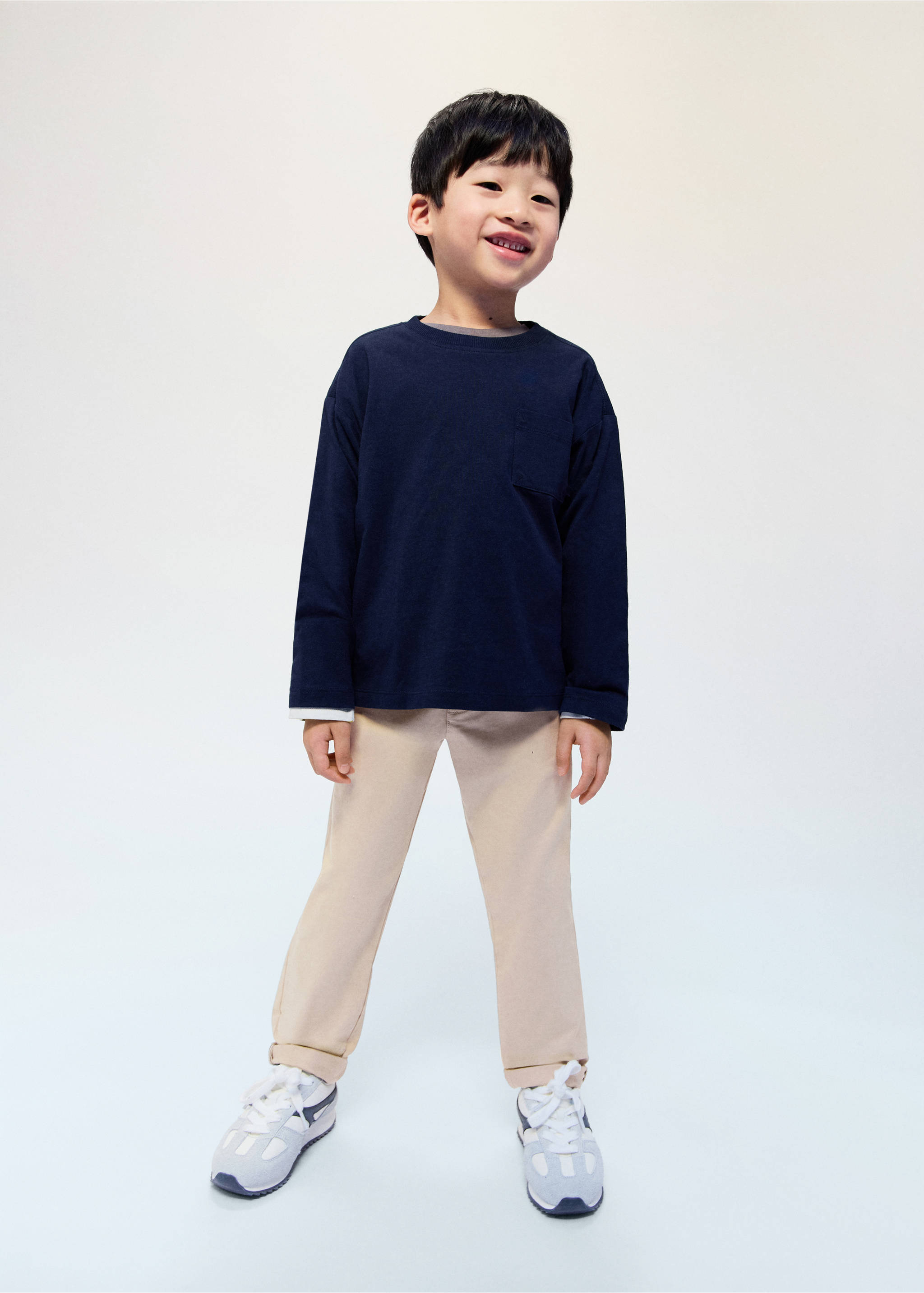 Bomullchinos - Total bildeutsnitt, Beige. Ref: 27044404-00.