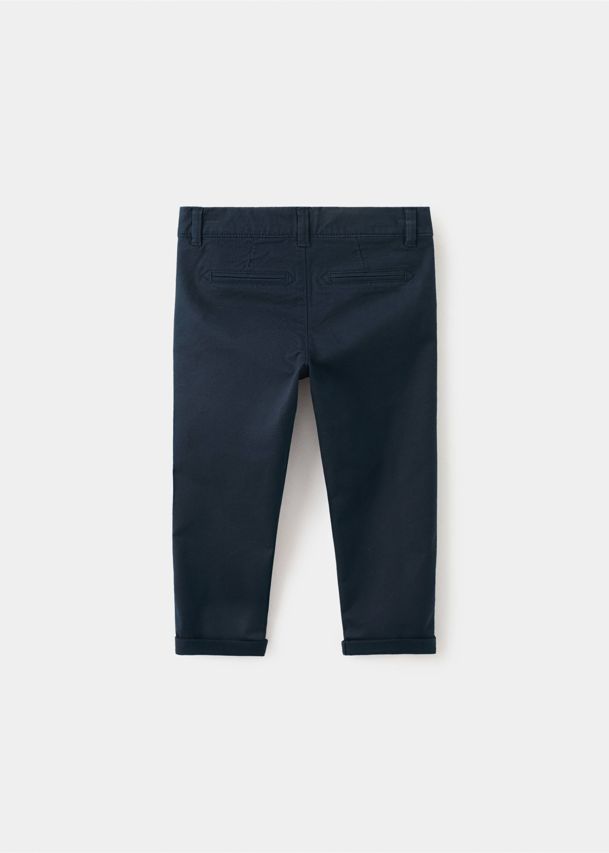 Bomullchinos - Baksiden av artikkelen, Marinblå. Ref: 27044404-00.
